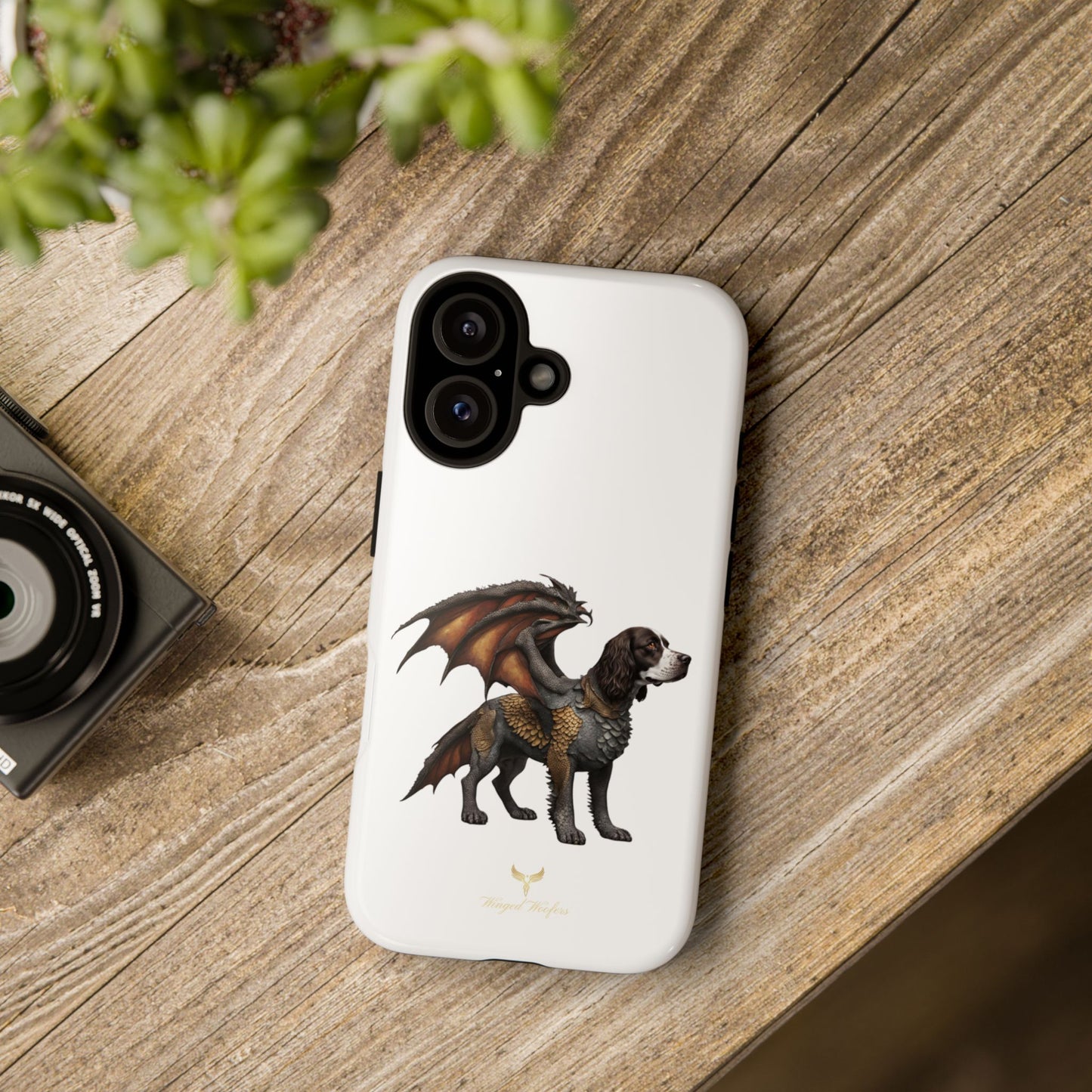 Fantasy Springer Spaniel as a Dragon Phone Case - Tough Cases for Pet Lovers