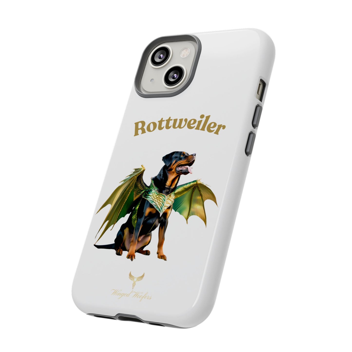 Rottweiler Dragon Wings Phone Case - Tough Cases for Dog Lovers