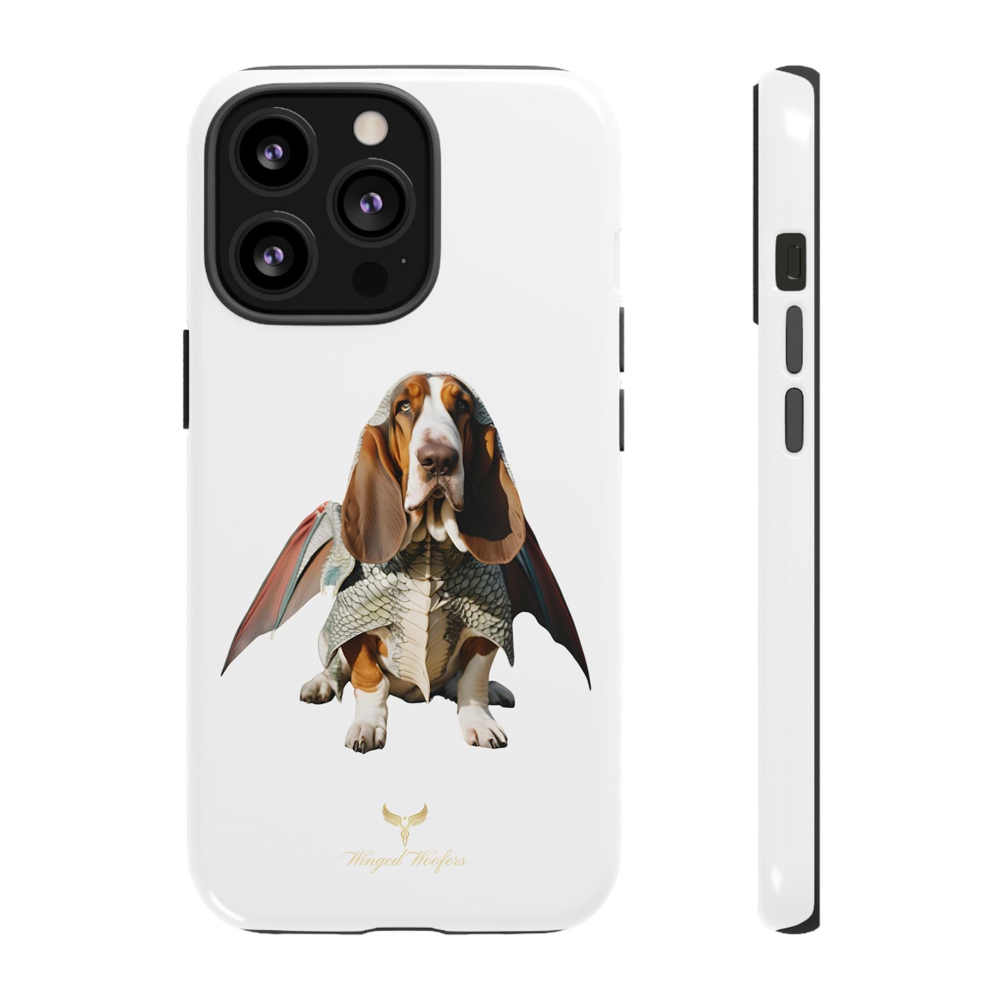 Whimsical Basset Hound Dog Phone Case - Tough Cases for Animal Lovers