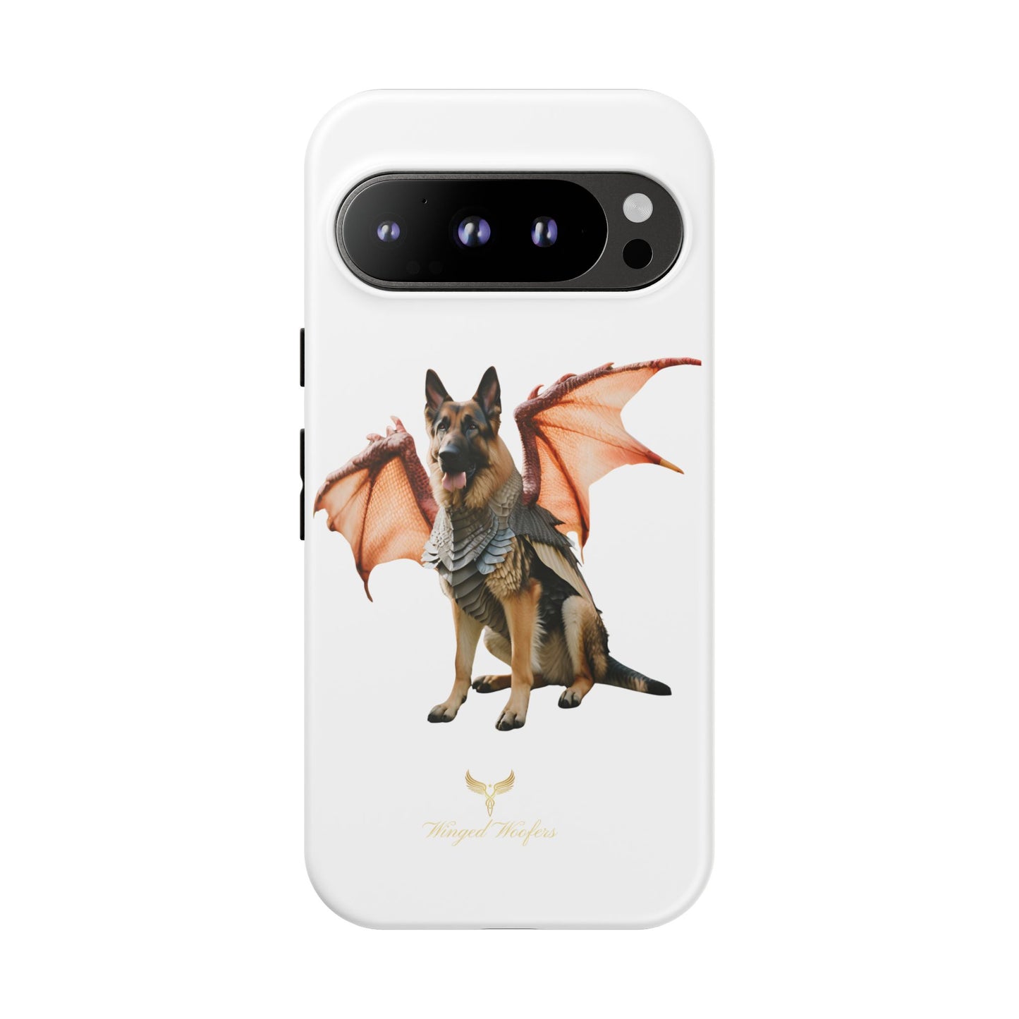 Mythical German Shepherd with Wings Dog iPhone Case | Tough Cases for Pet Lovers