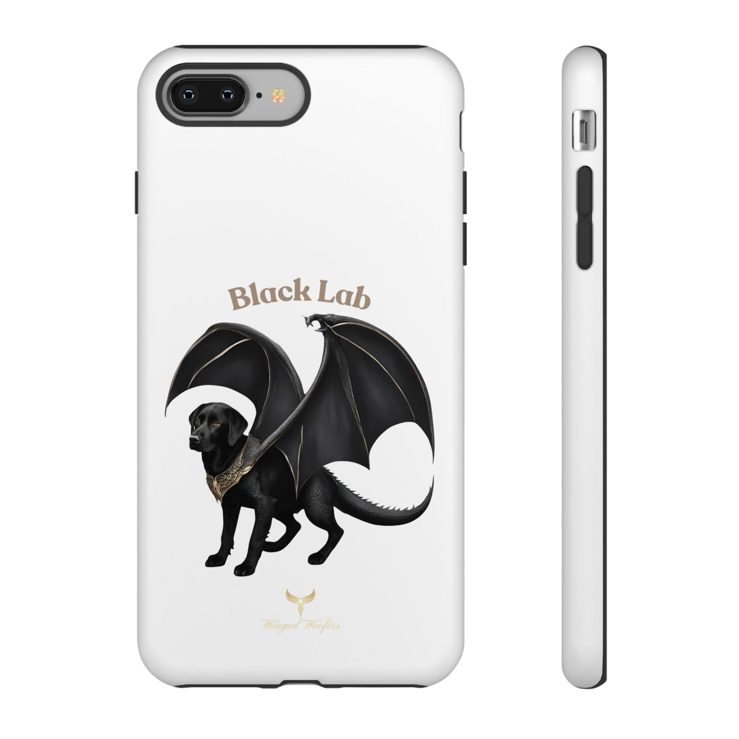 Black Labrador Dragon Case - Tough Phone Case for Pet Lovers