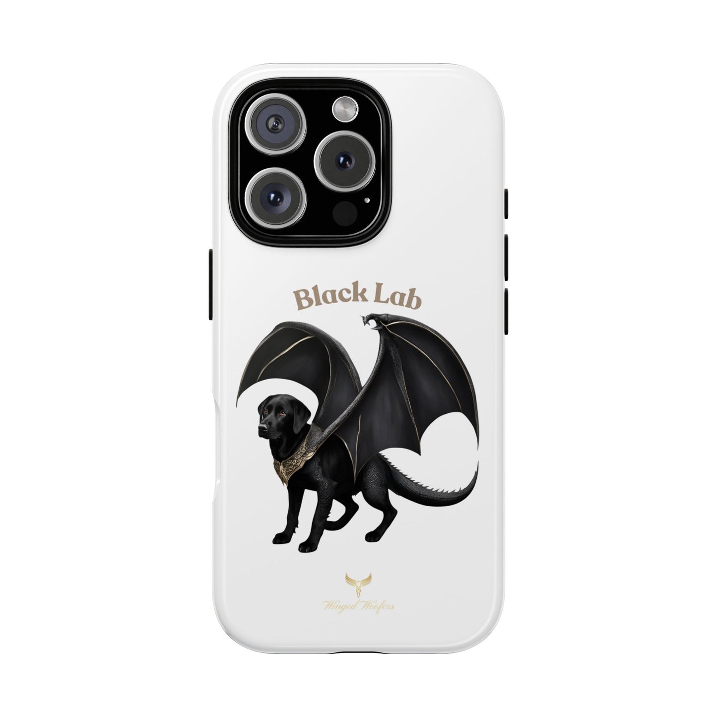 Black Labrador Dragon Case - Tough Phone Case for Pet Lovers