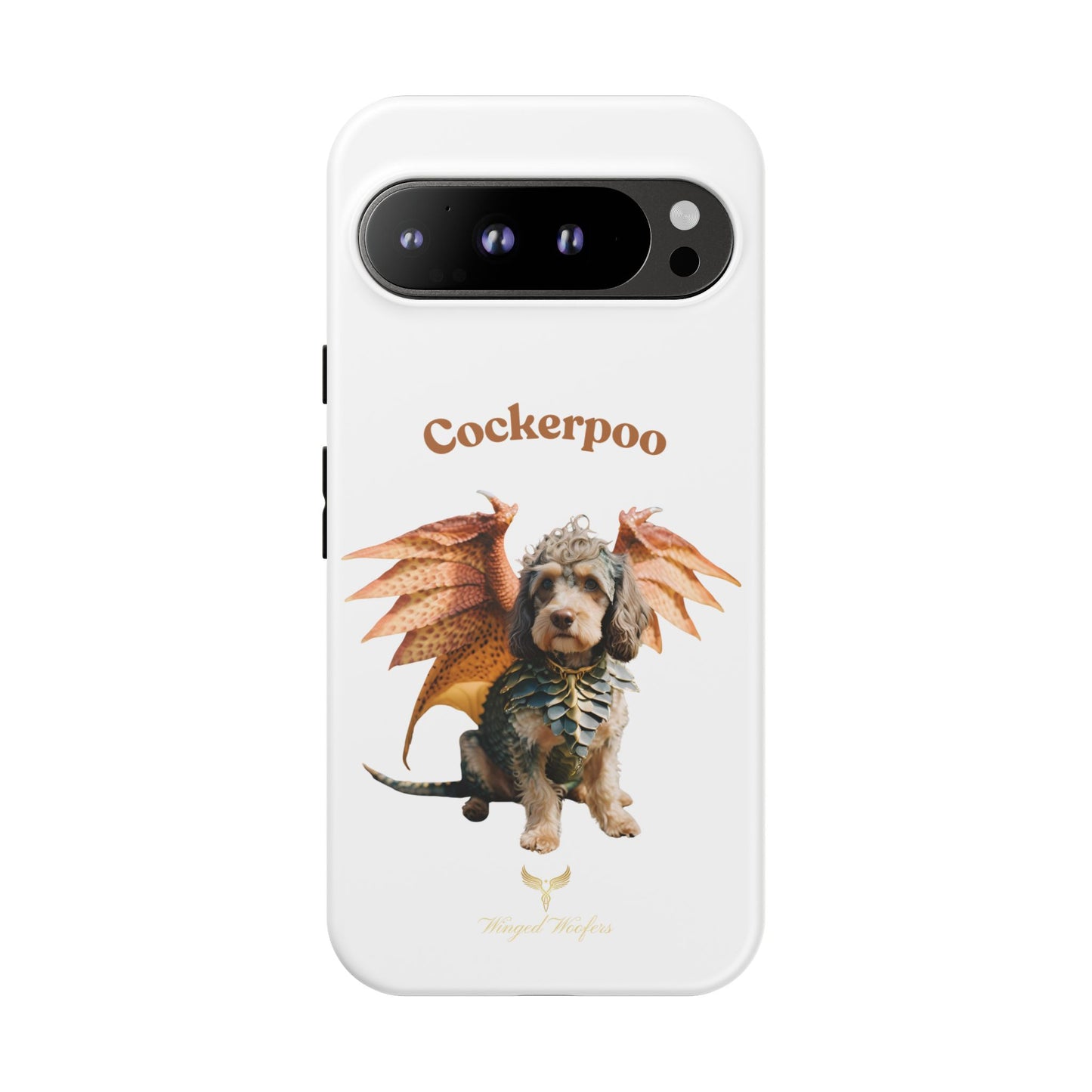 Cockerpoo Dragon Phone Case – Tough & Whimsical Pet Lover Gift