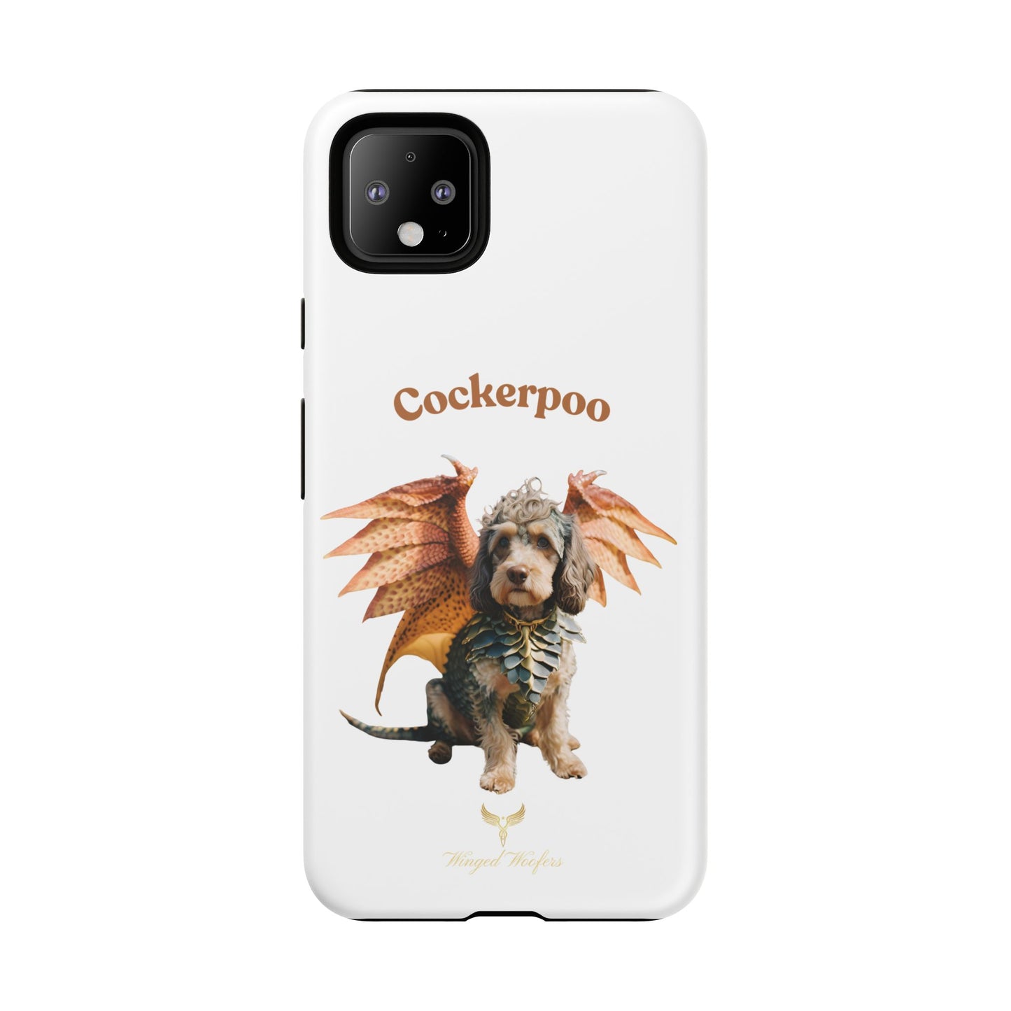 Cockerpoo Dragon Phone Case – Tough & Whimsical Pet Lover Gift