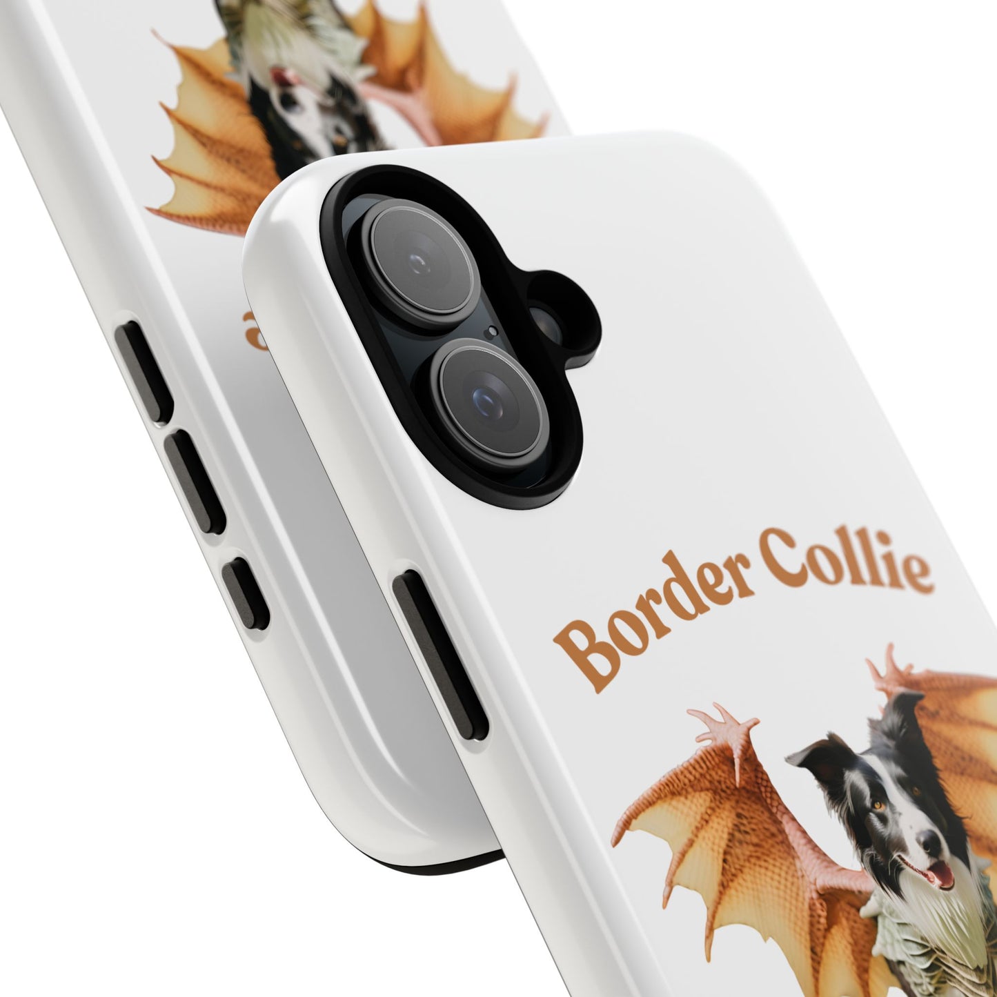 Border Collie Dragon Phone Case - Tough Cases for Dog Lovers