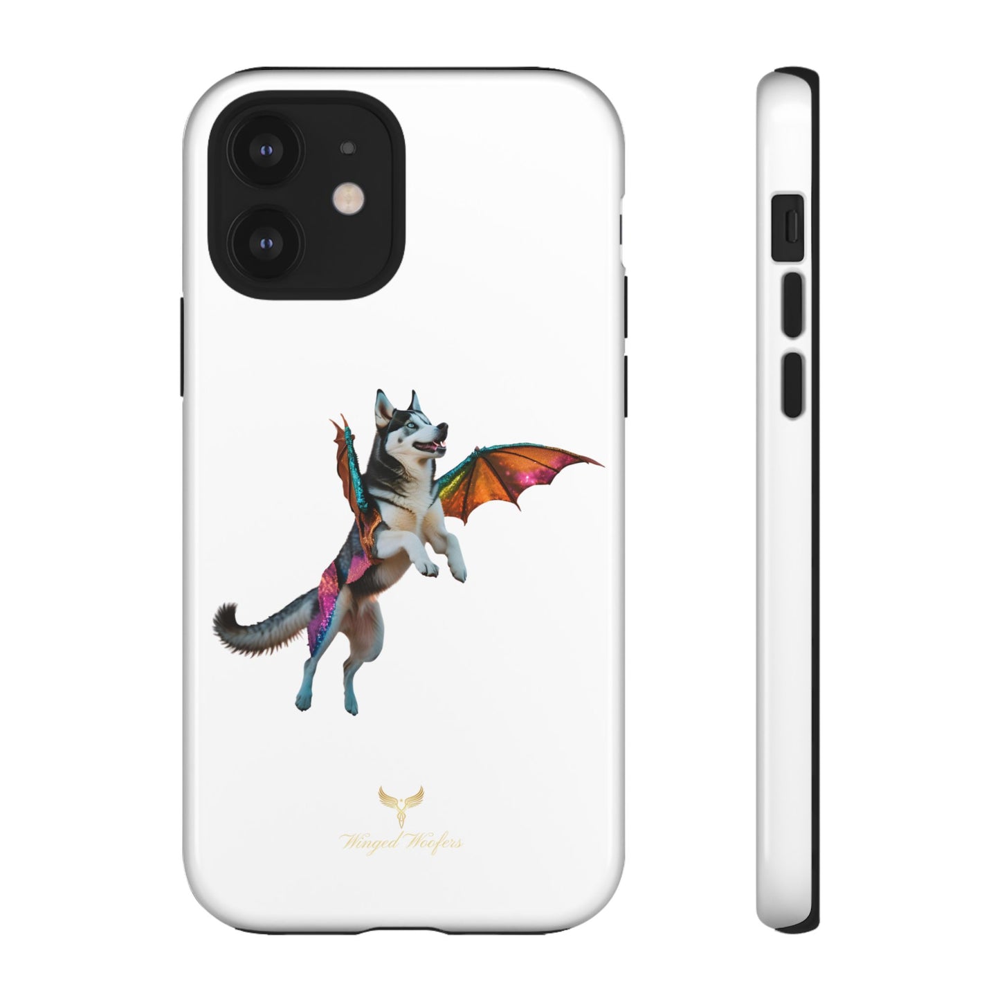 Magical Husky Pet Phone Case - Winged Dog Design | Tough Cases | Unique Animal Lover Gift