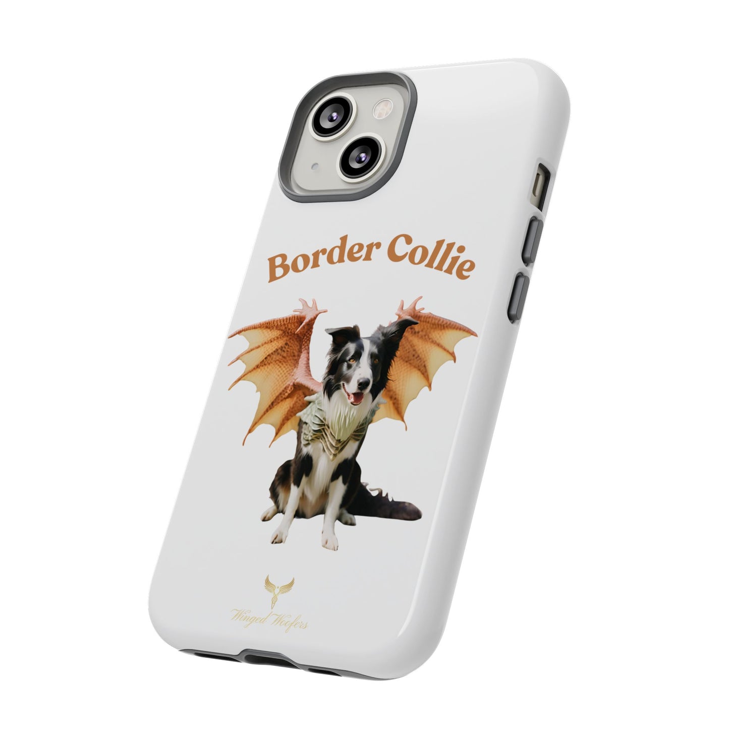 Border Collie Dragon Phone Case - Tough Cases for Dog Lovers