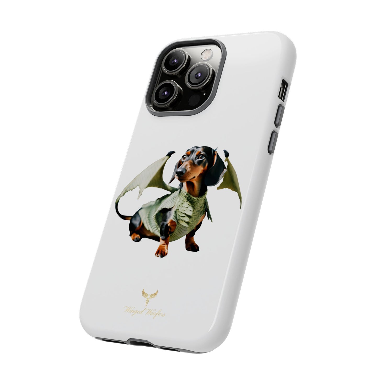 Whimsical Dragon Dog Phone Case - Tough Cases for Pet Lovers