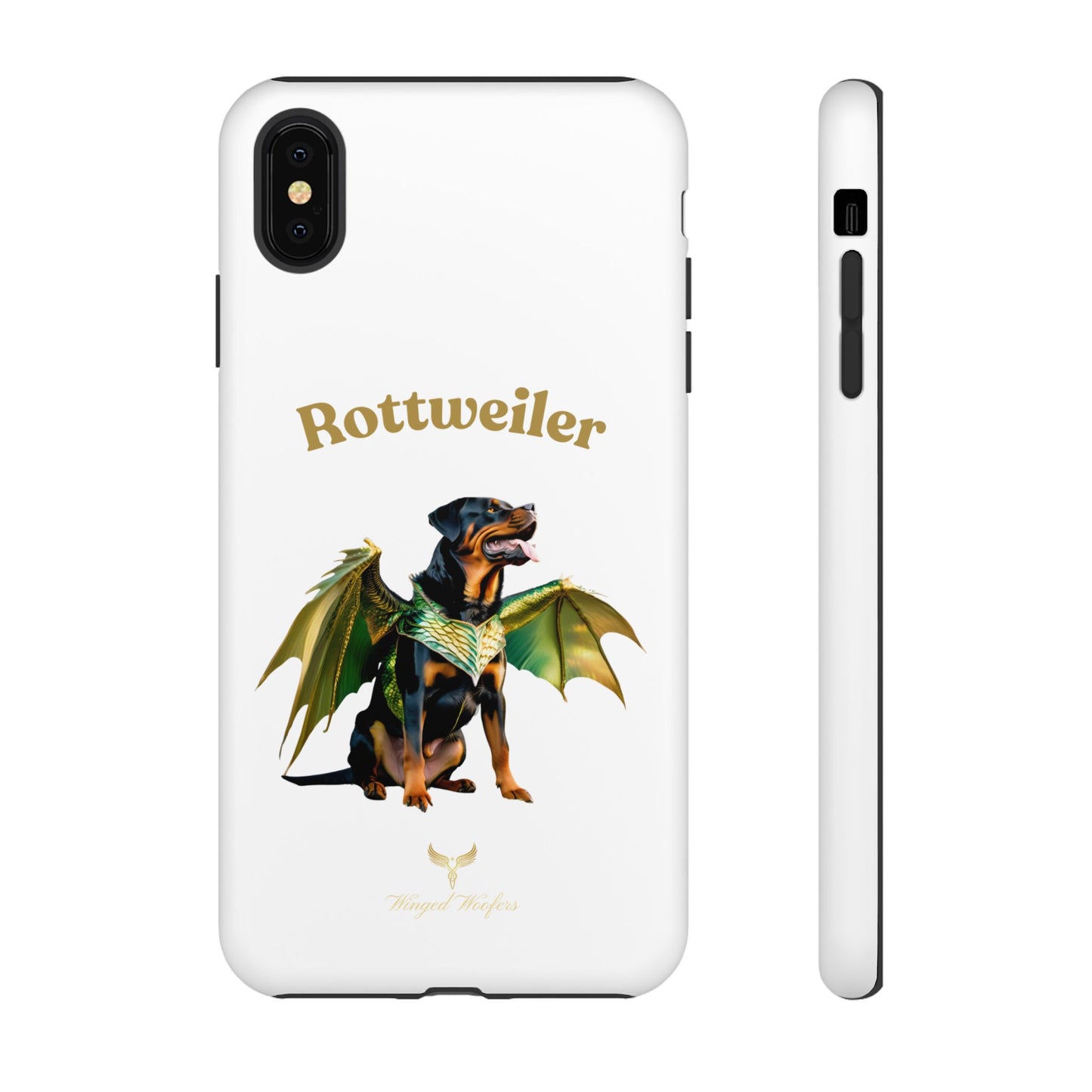 Rottweiler Dragon Wings Phone Case - Tough Cases for Dog Lovers