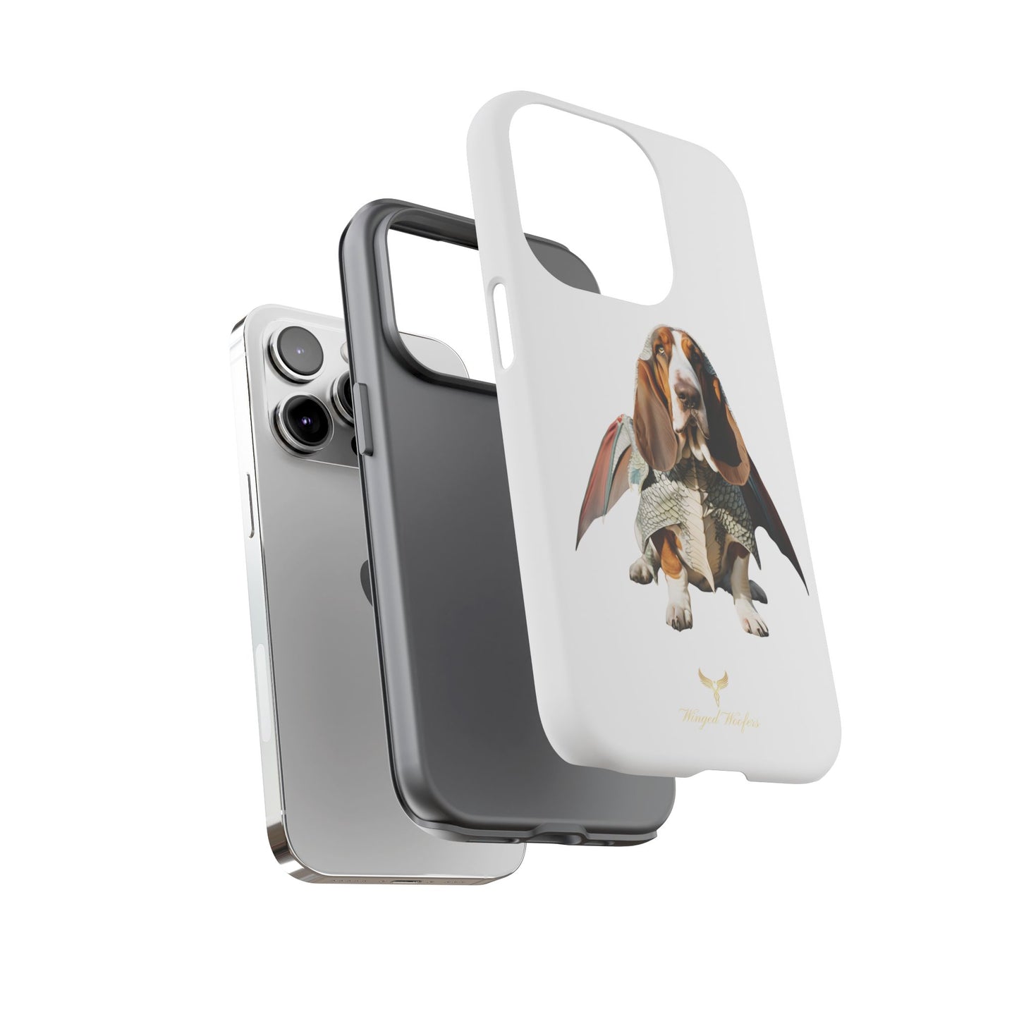 Whimsical Basset Hound Dog Phone Case - Tough Cases for Animal Lovers