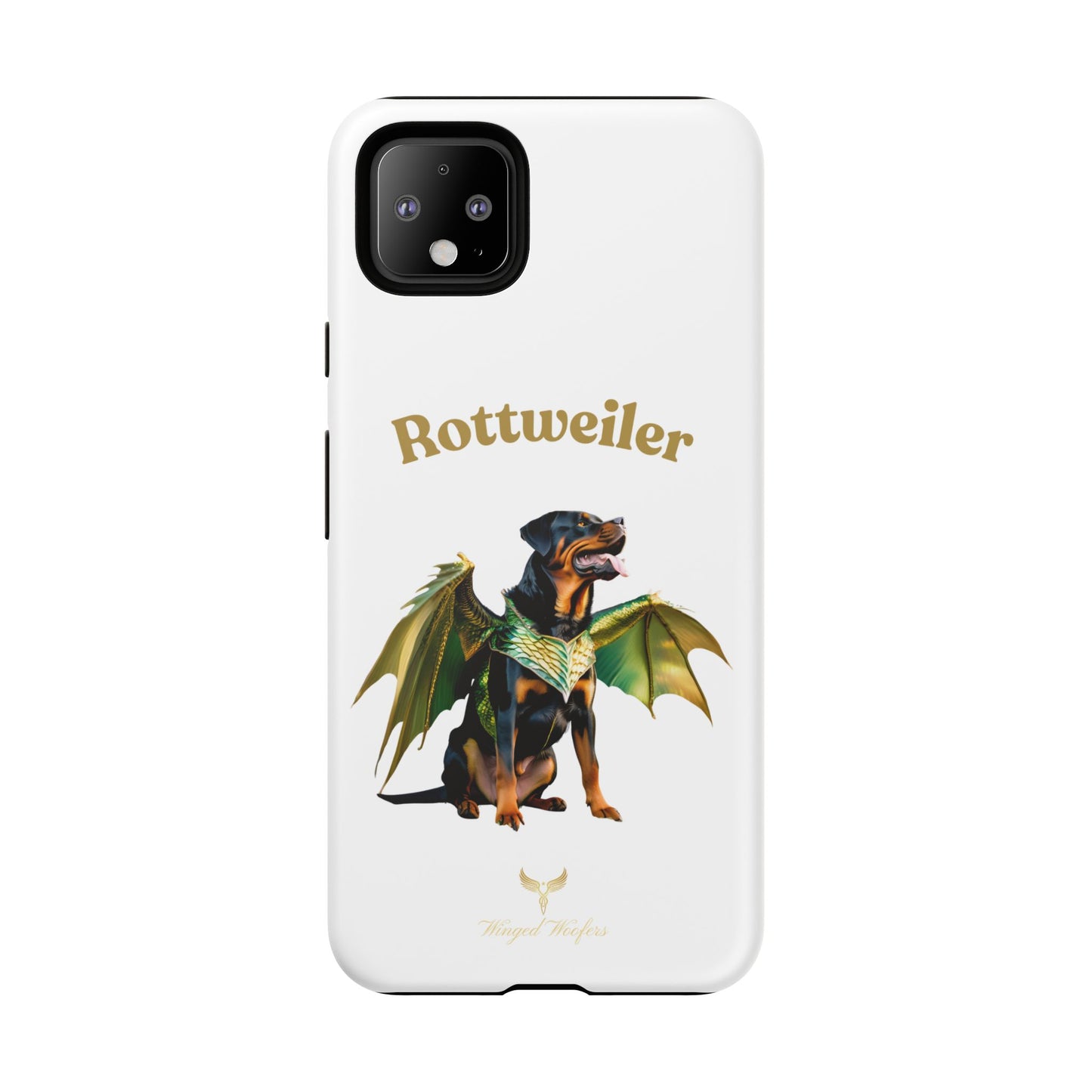 Rottweiler Dragon Wings Phone Case - Tough Cases for Dog Lovers