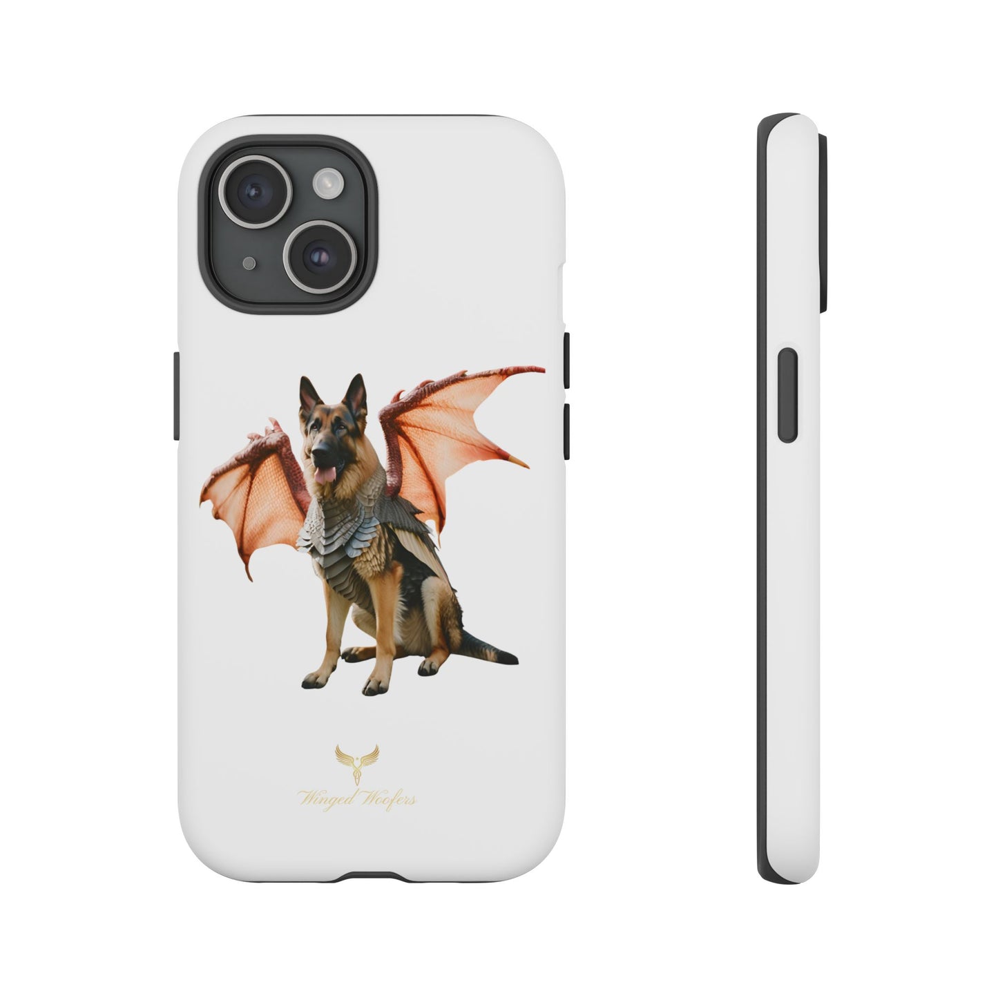 Mythical German Shepherd with Wings Dog iPhone Case | Tough Cases for Pet Lovers