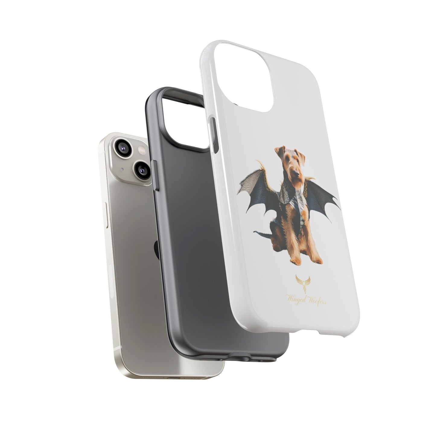 Cool Dragon Airedale Terrier Dog Phone Case - Tough Cases for Pet Lovers