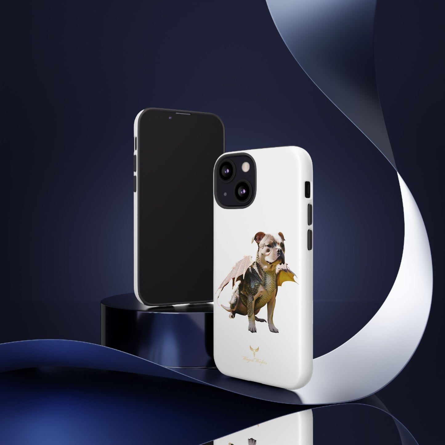 Staffordshire Bulldog Dragon Tough Phone Case - Unique Animal Design for Pet Lovers