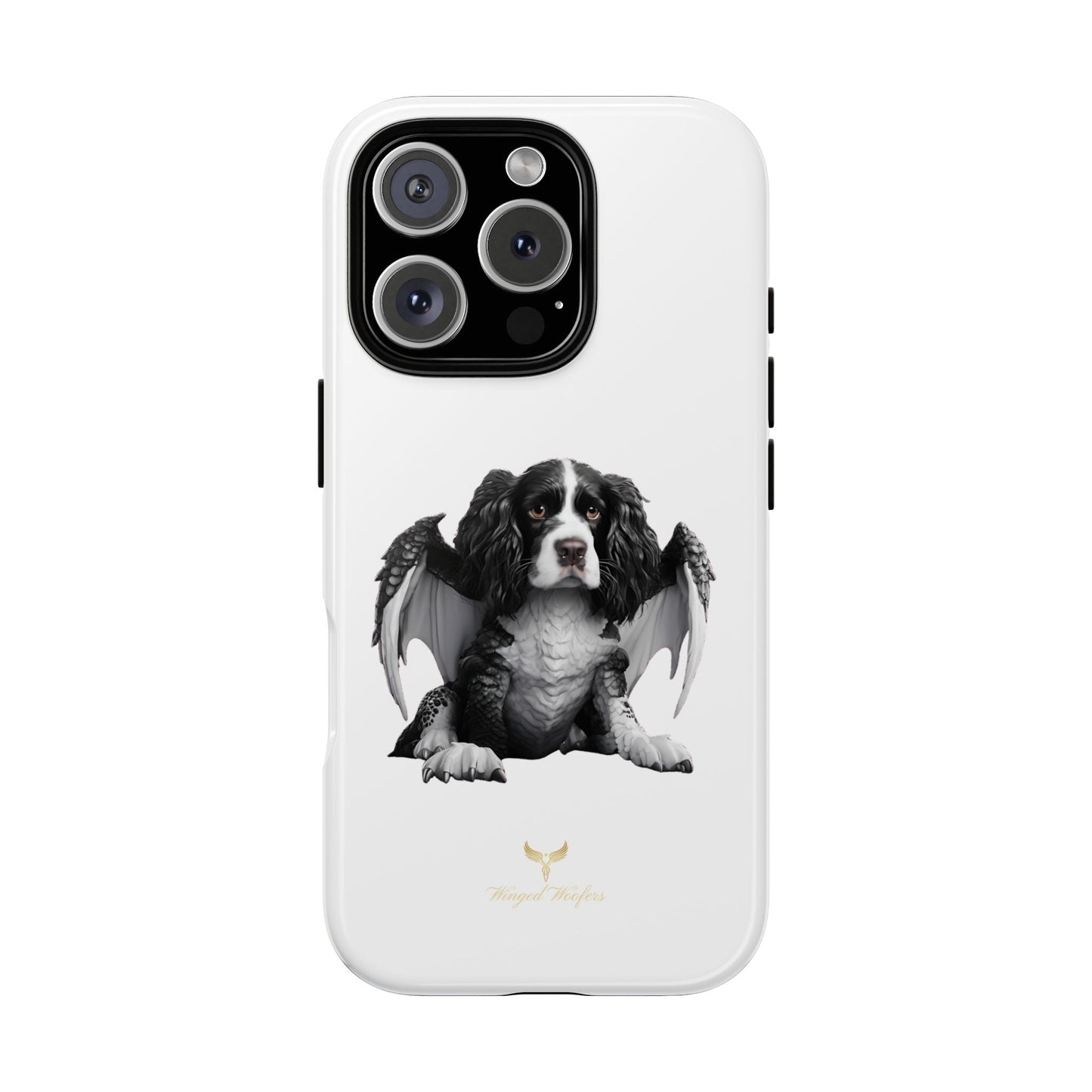 Springer Spaniel Puppy Dragon Winged Dog Phone Case - Tough Cases for Pet Lovers