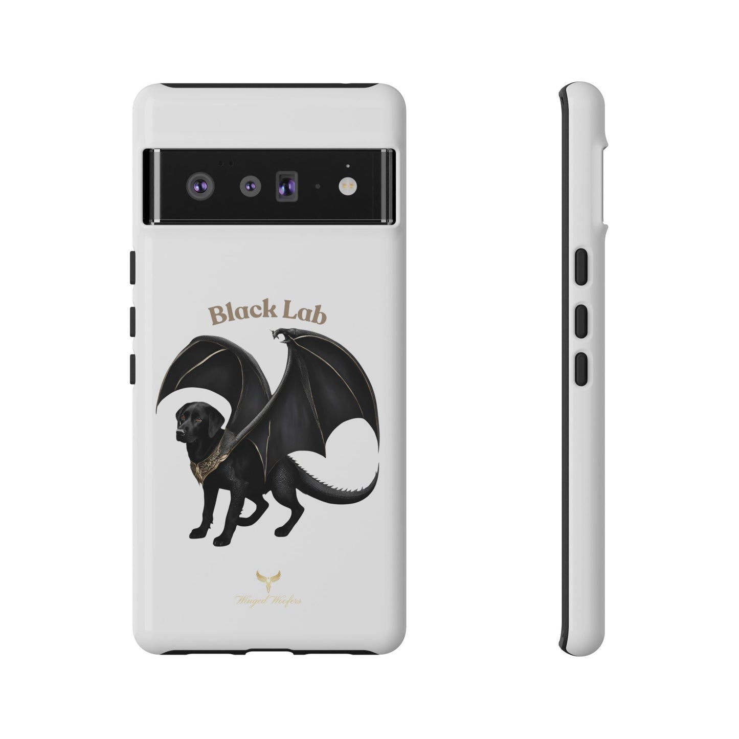 Black Labrador Dragon Case - Tough Phone Case for Pet Lovers