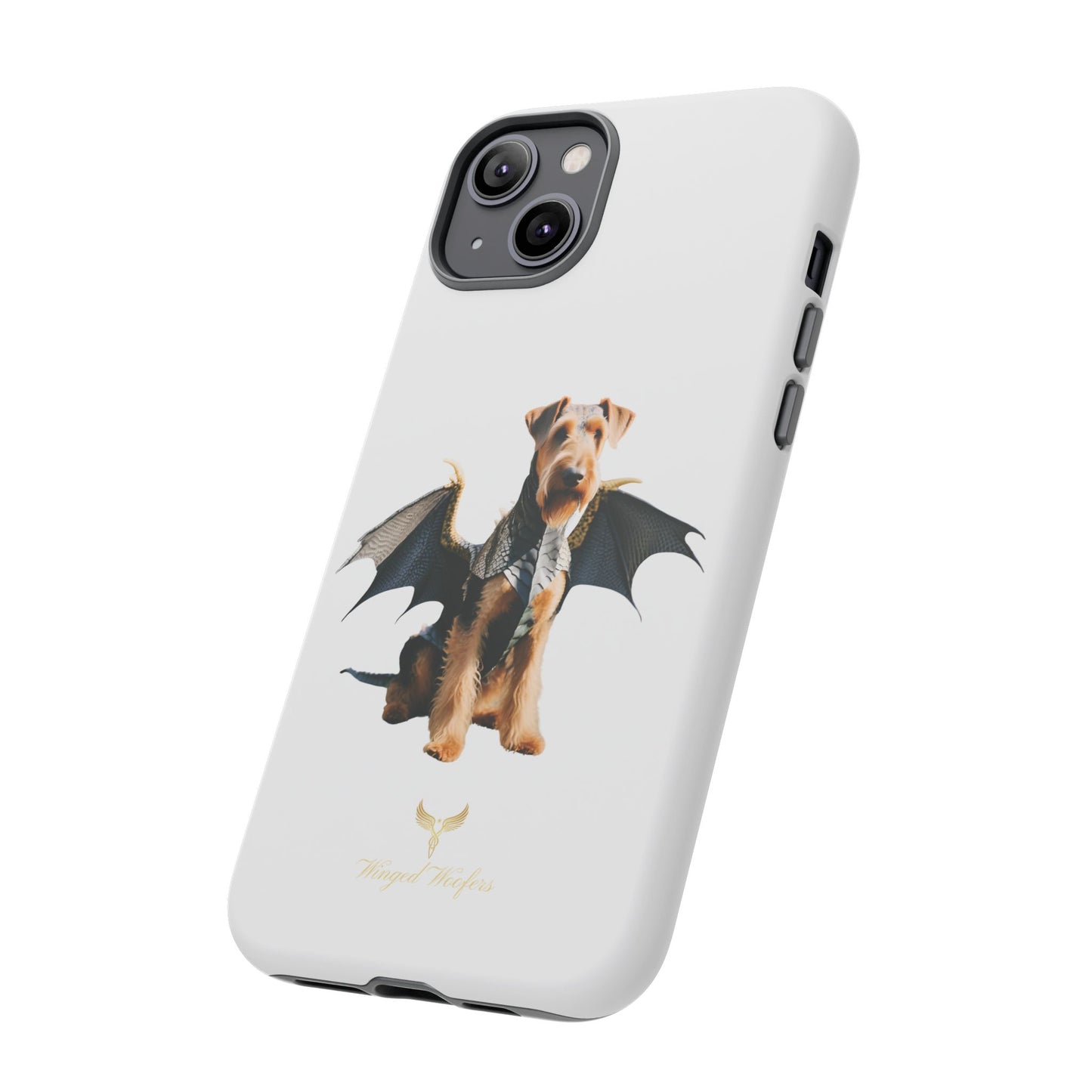 Cool Dragon Airedale Terrier Dog Phone Case - Tough Cases for Pet Lovers