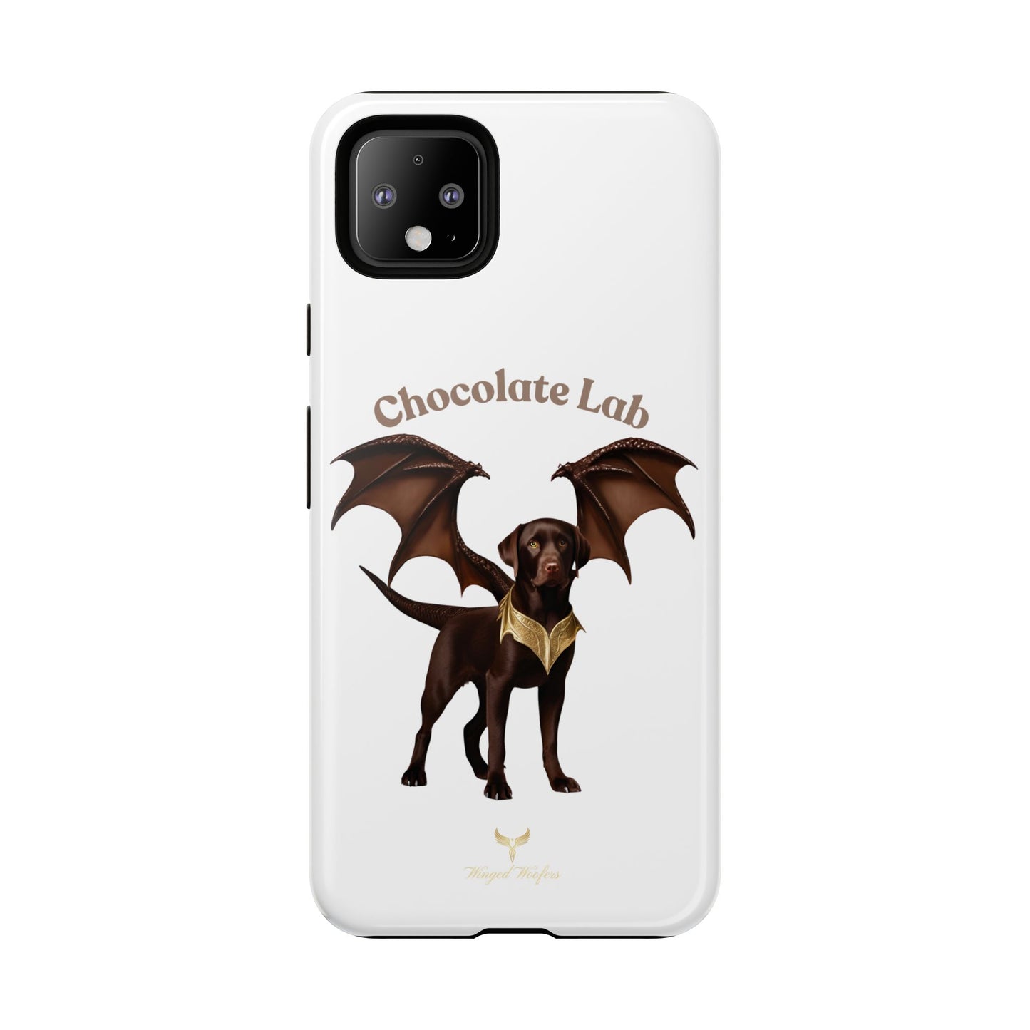 Chocolate Lab Dragon Phone Case - Tough & Stylish for Dog Lovers