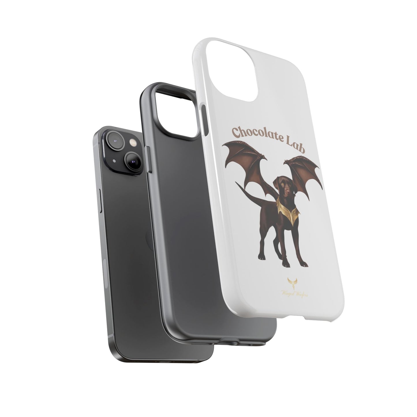 Chocolate Lab Dragon Phone Case - Tough & Stylish for Dog Lovers