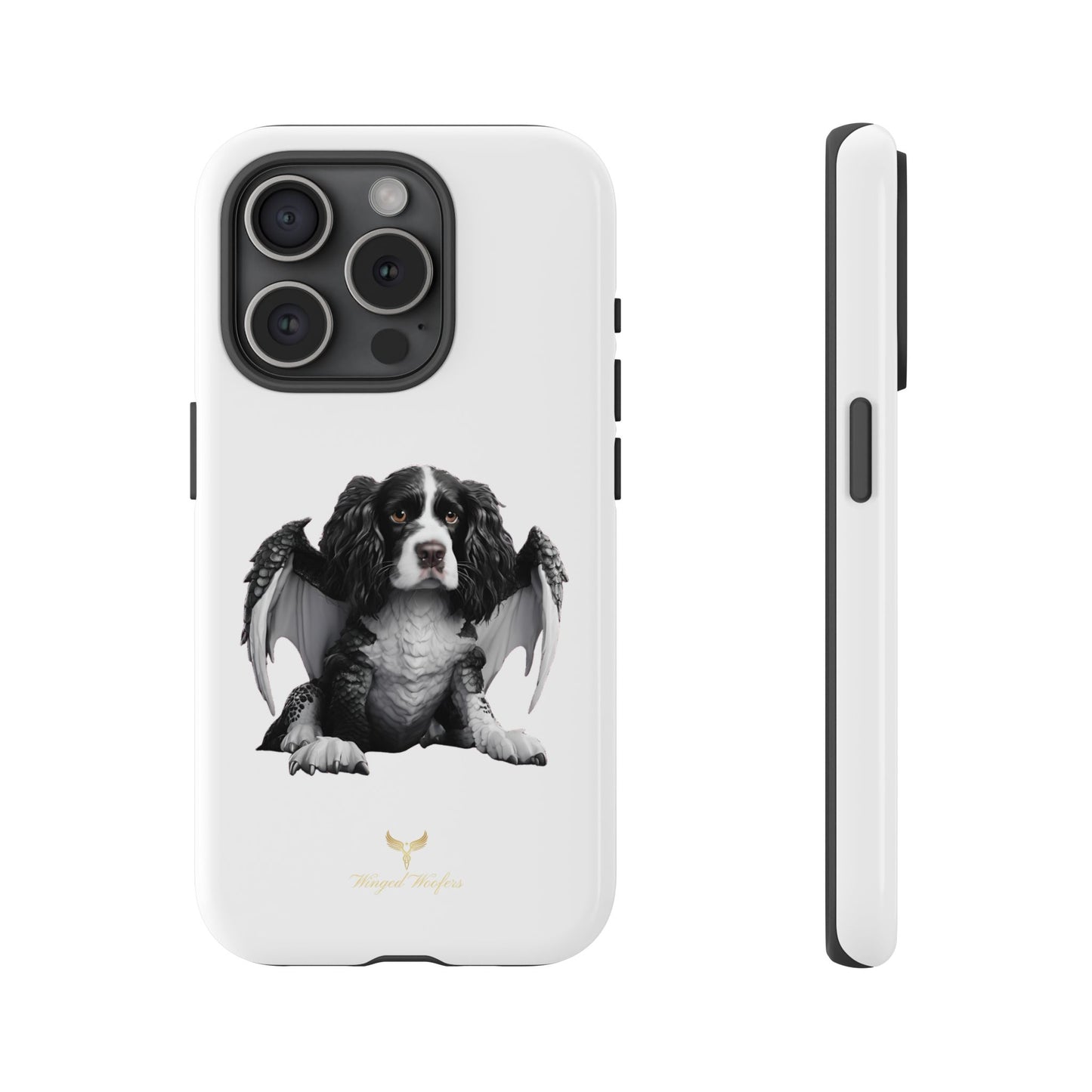 Springer Spaniel Puppy Dragon Winged Dog Phone Case - Tough Cases for Pet Lovers