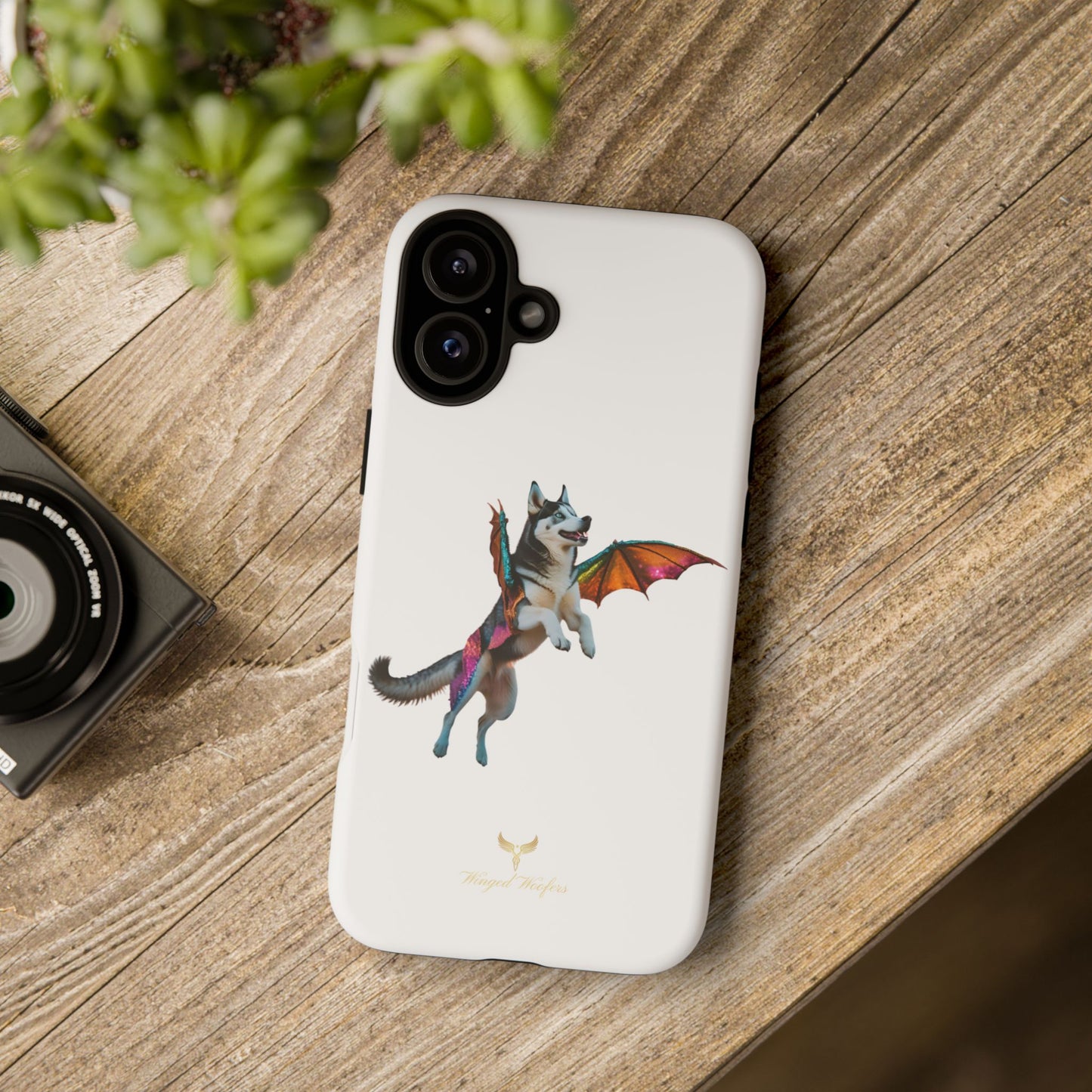 Magical Husky Pet Phone Case - Winged Dog Design | Tough Cases | Unique Animal Lover Gift