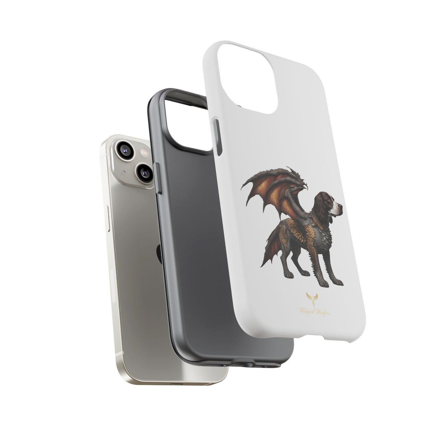 Fantasy Springer Spaniel as a Dragon Phone Case - Tough Cases for Pet Lovers