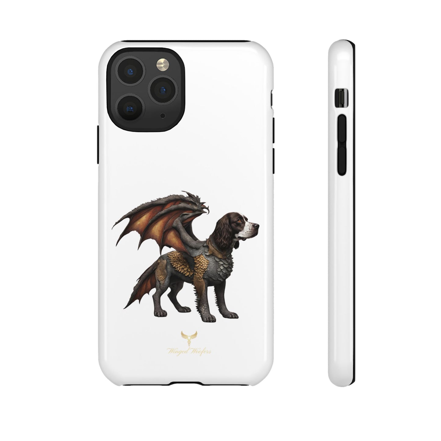 Fantasy Springer Spaniel as a Dragon Phone Case - Tough Cases for Pet Lovers