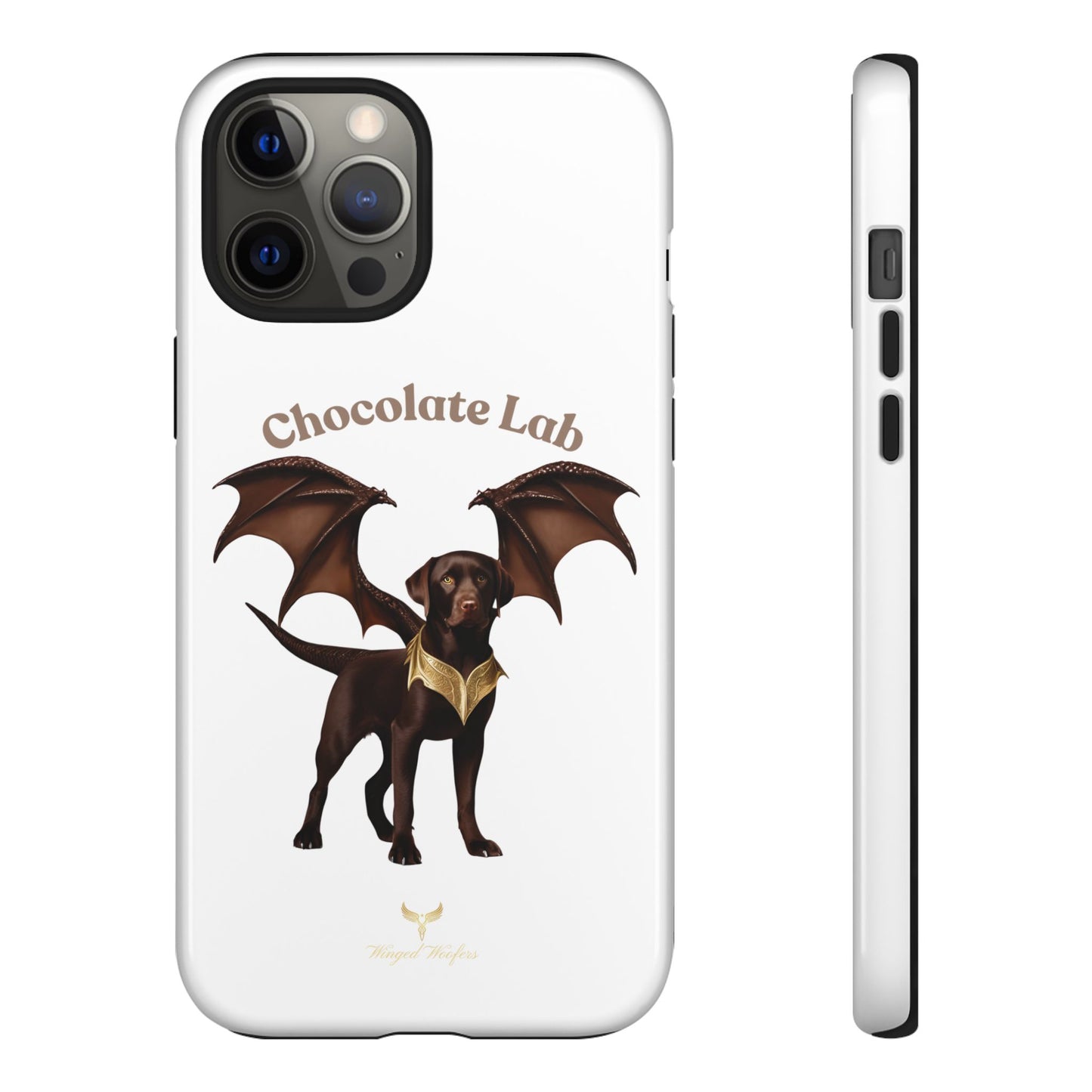 Chocolate Lab Dragon Phone Case - Tough & Stylish for Dog Lovers