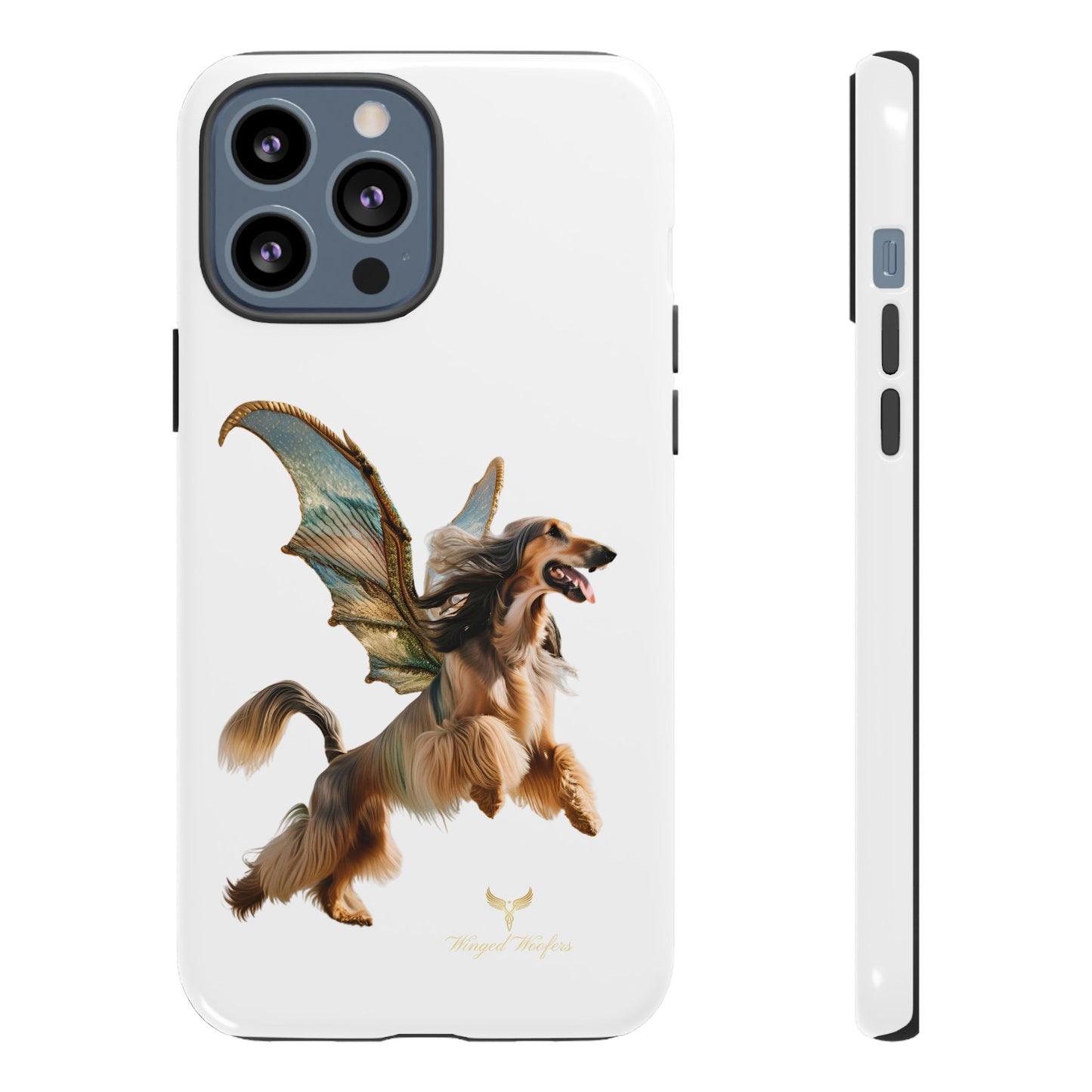 Magical Afghan Hound Dog Phone Case - Tough Cases with Winged Design