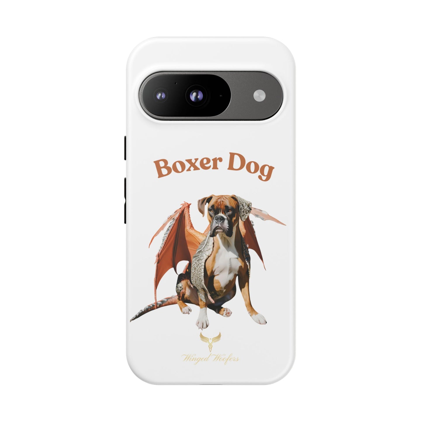 Boxer Dog Dragon Art Phone Case - Tough Cases