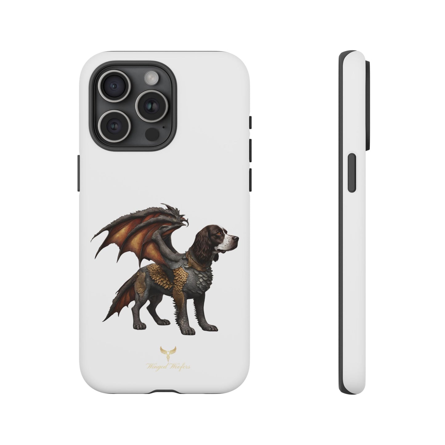 Fantasy Springer Spaniel as a Dragon Phone Case - Tough Cases for Pet Lovers