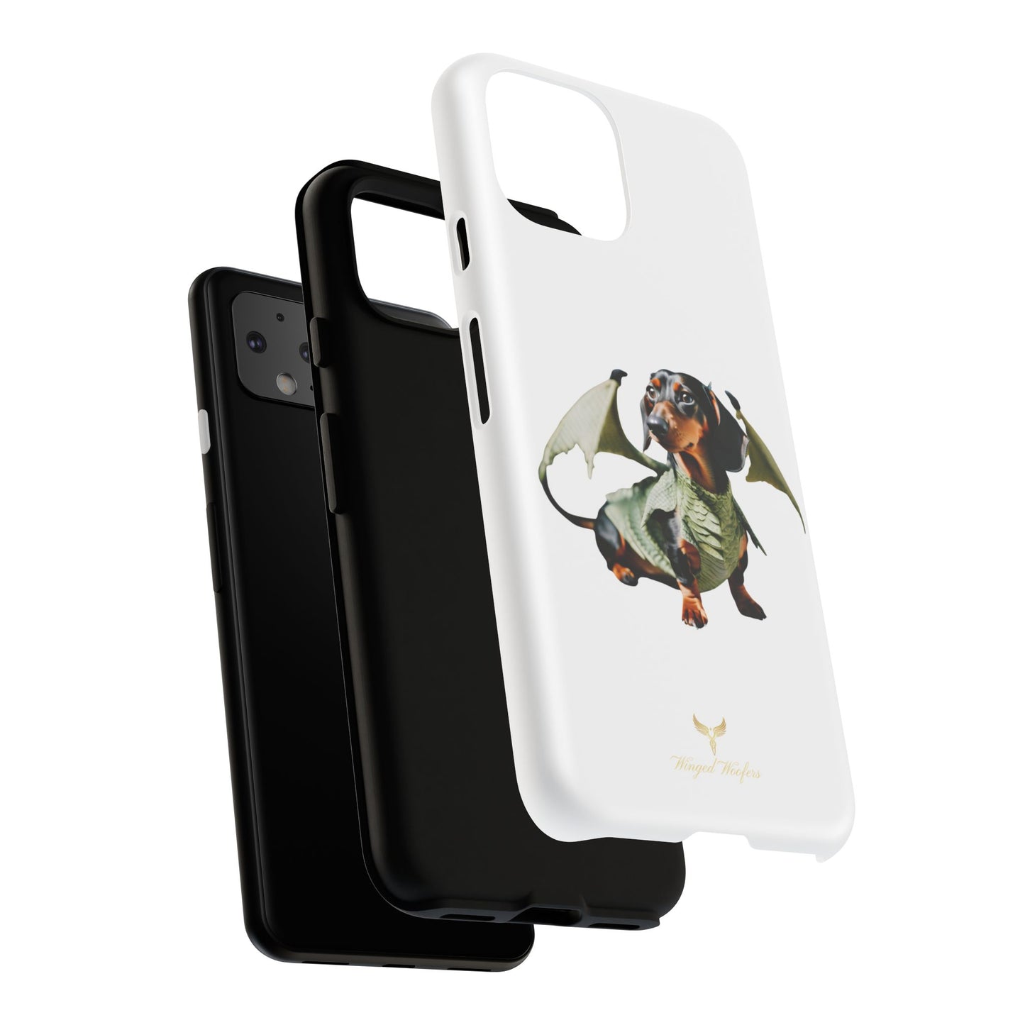 Whimsical Dragon Dog Phone Case - Tough Cases for Pet Lovers