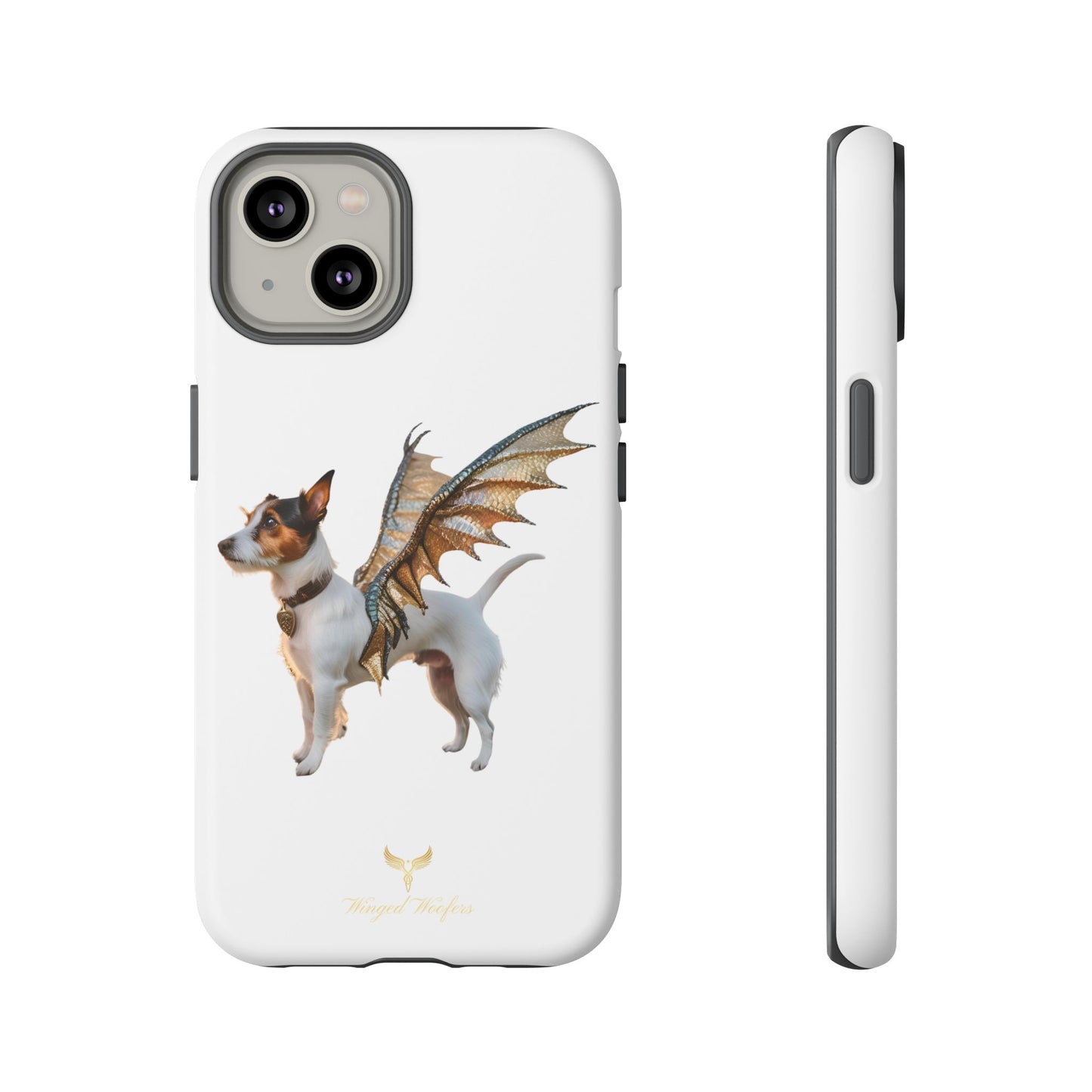 Fantasy Pet Phone Case - Tough Cases with Winged Jack Russell Dog Design