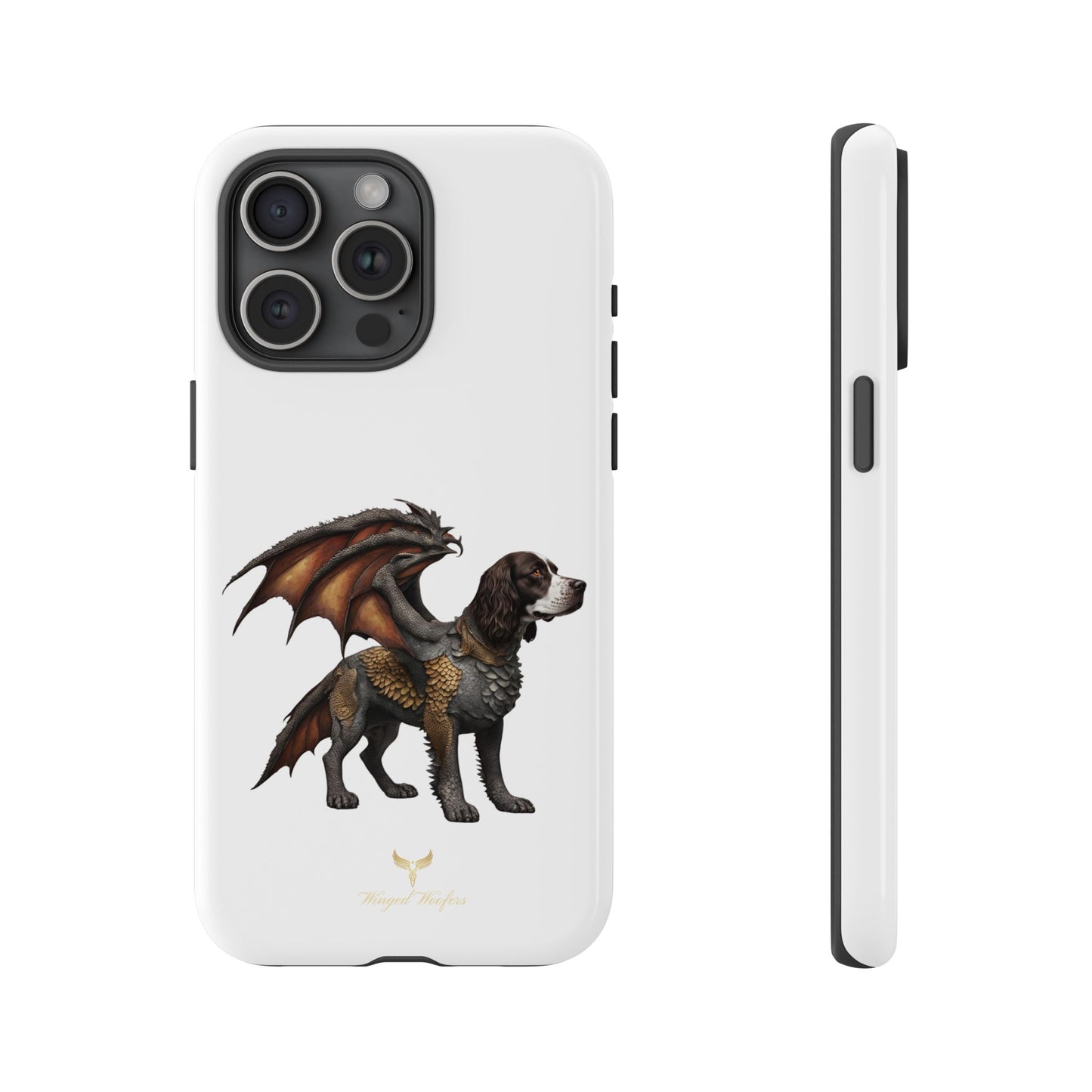 Fantasy Springer Spaniel as a Dragon Phone Case - Tough Cases for Pet Lovers