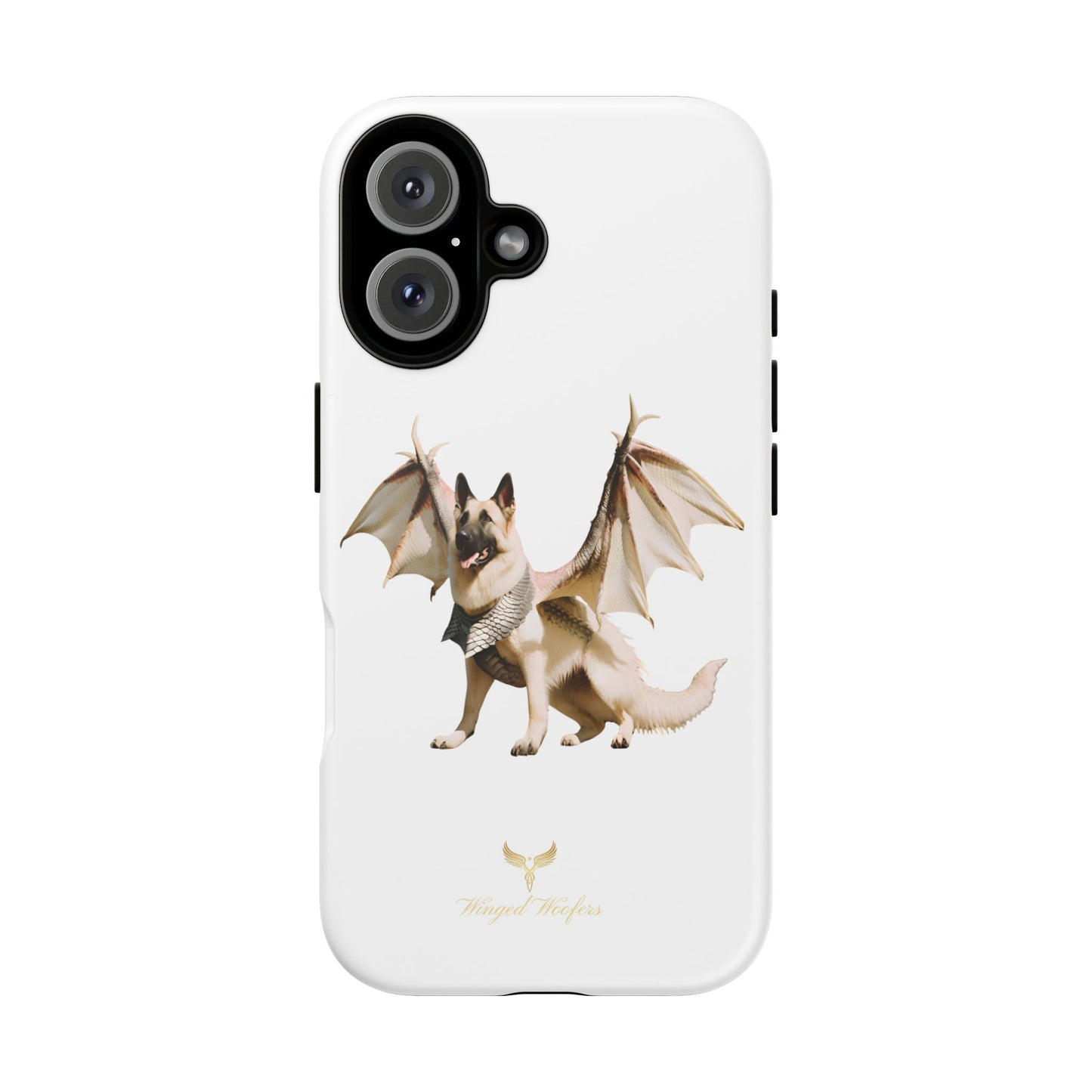 Magical White German Shepherd Dragon Dog Phone Case - Tough, Stylish Protection