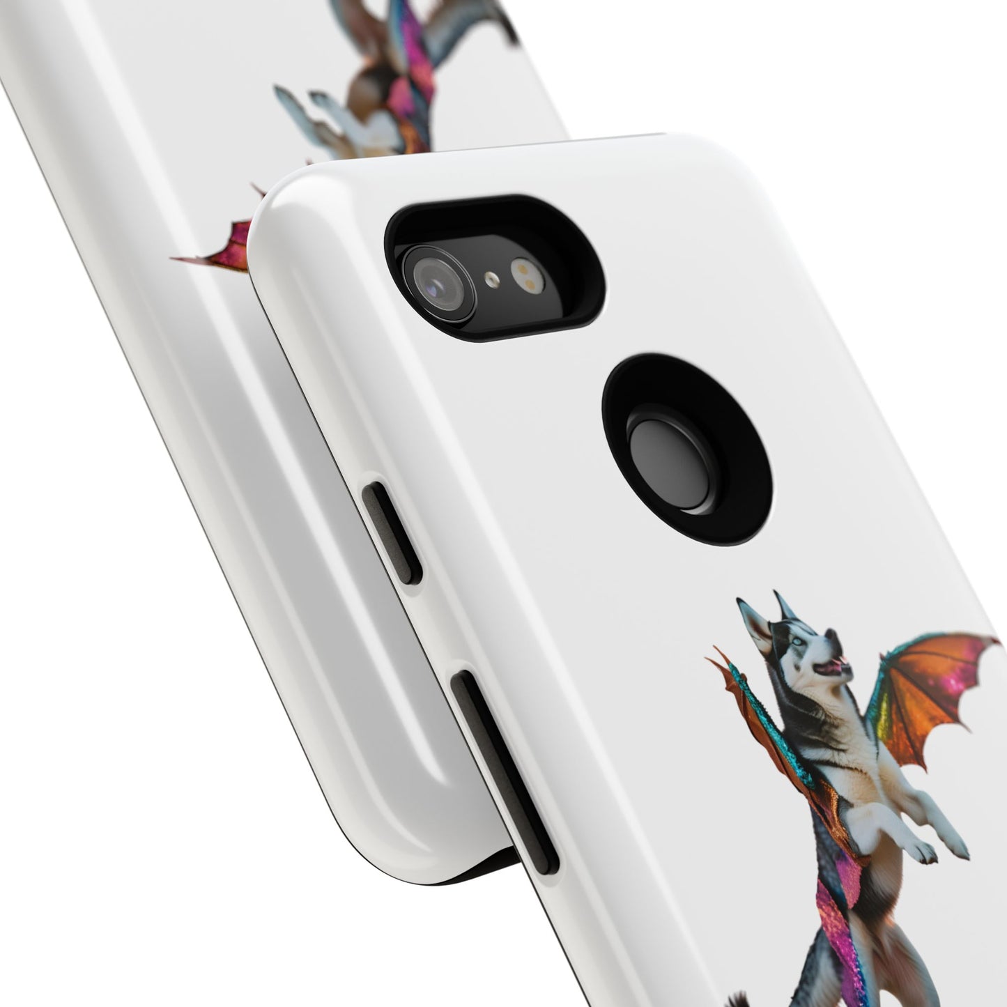 Magical Husky Pet Phone Case - Winged Dog Design | Tough Cases | Unique Animal Lover Gift