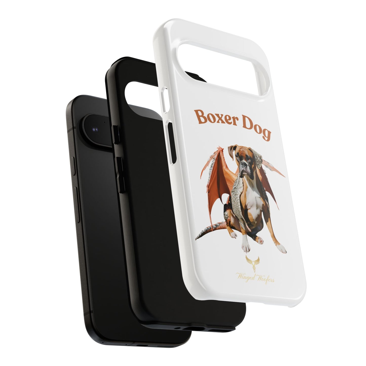 Boxer Dog Dragon Art Phone Case - Tough Cases