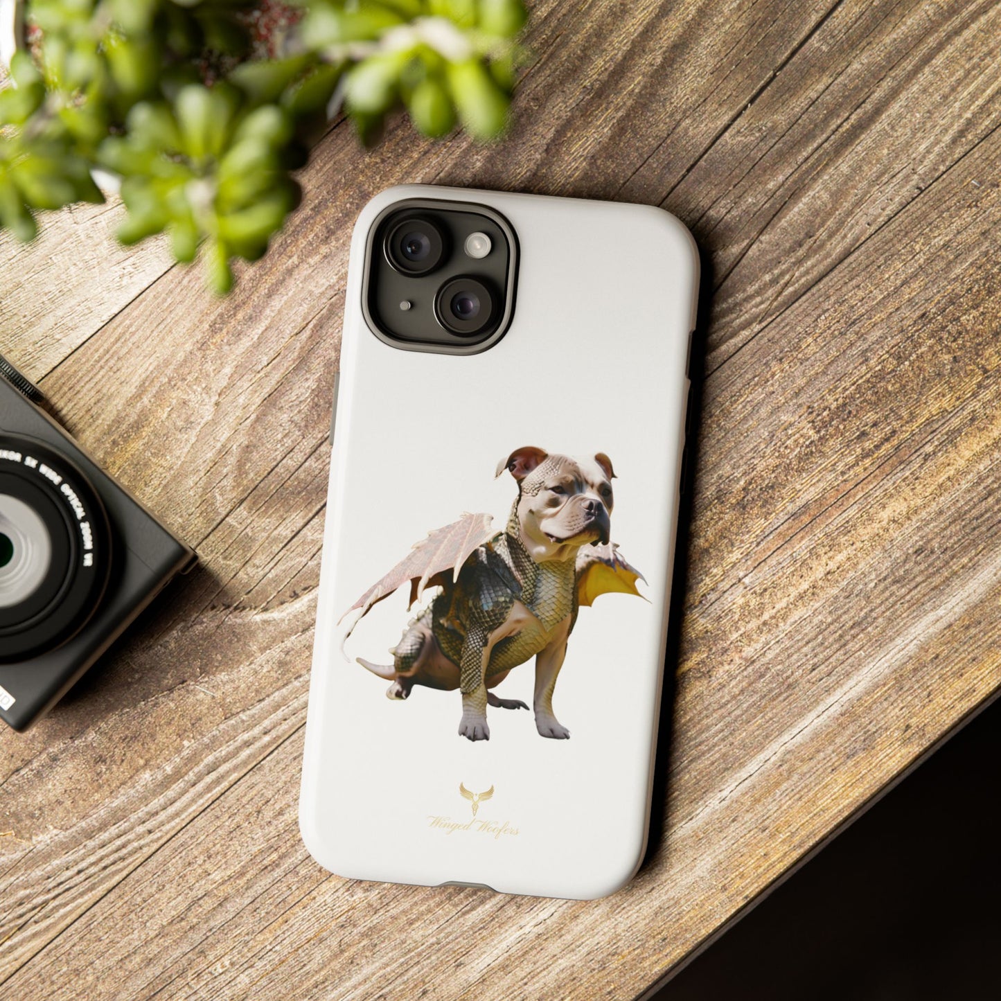 Staffordshire Bulldog Dragon Tough Phone Case - Unique Animal Design for Pet Lovers