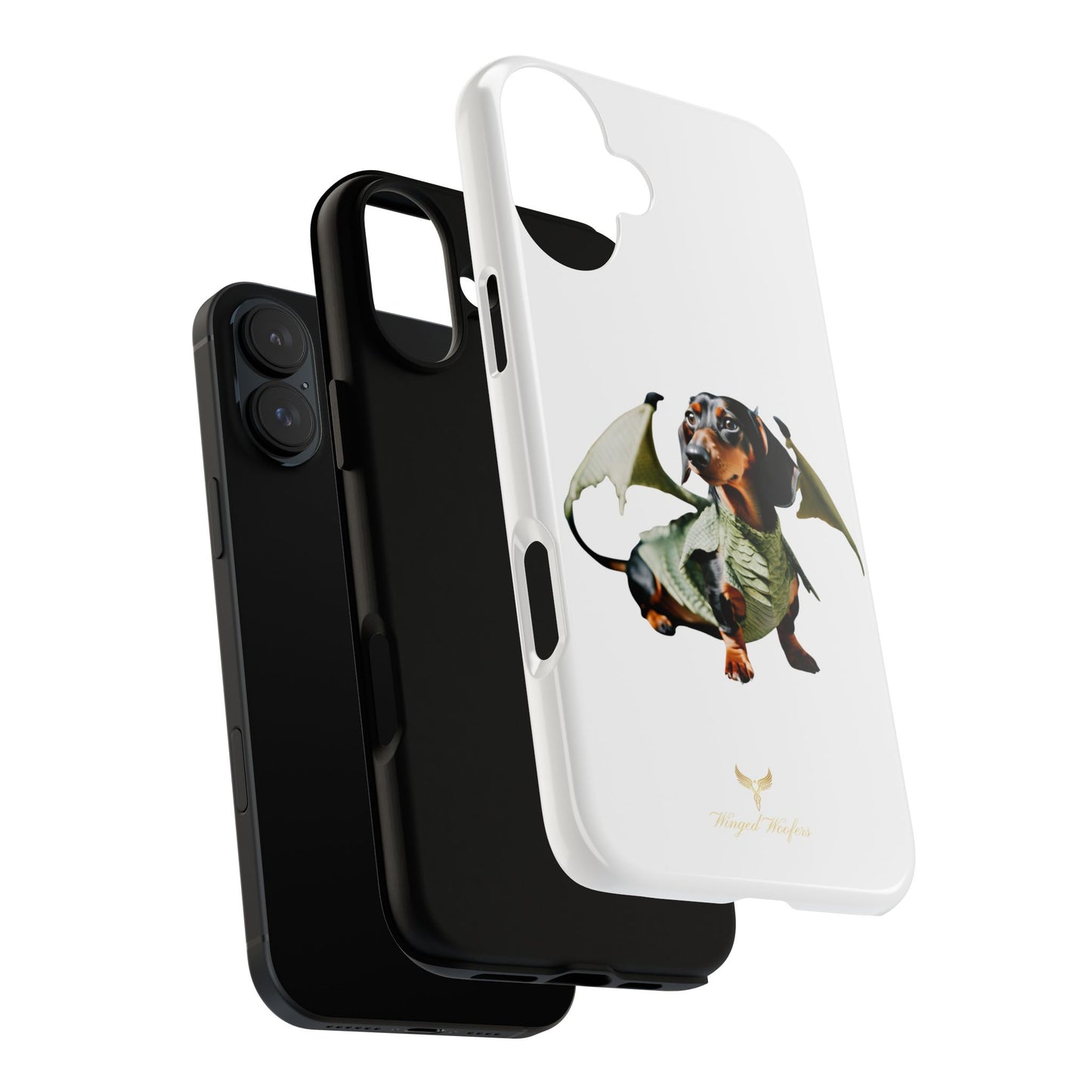 Whimsical Dragon Dog Phone Case - Tough Cases for Pet Lovers