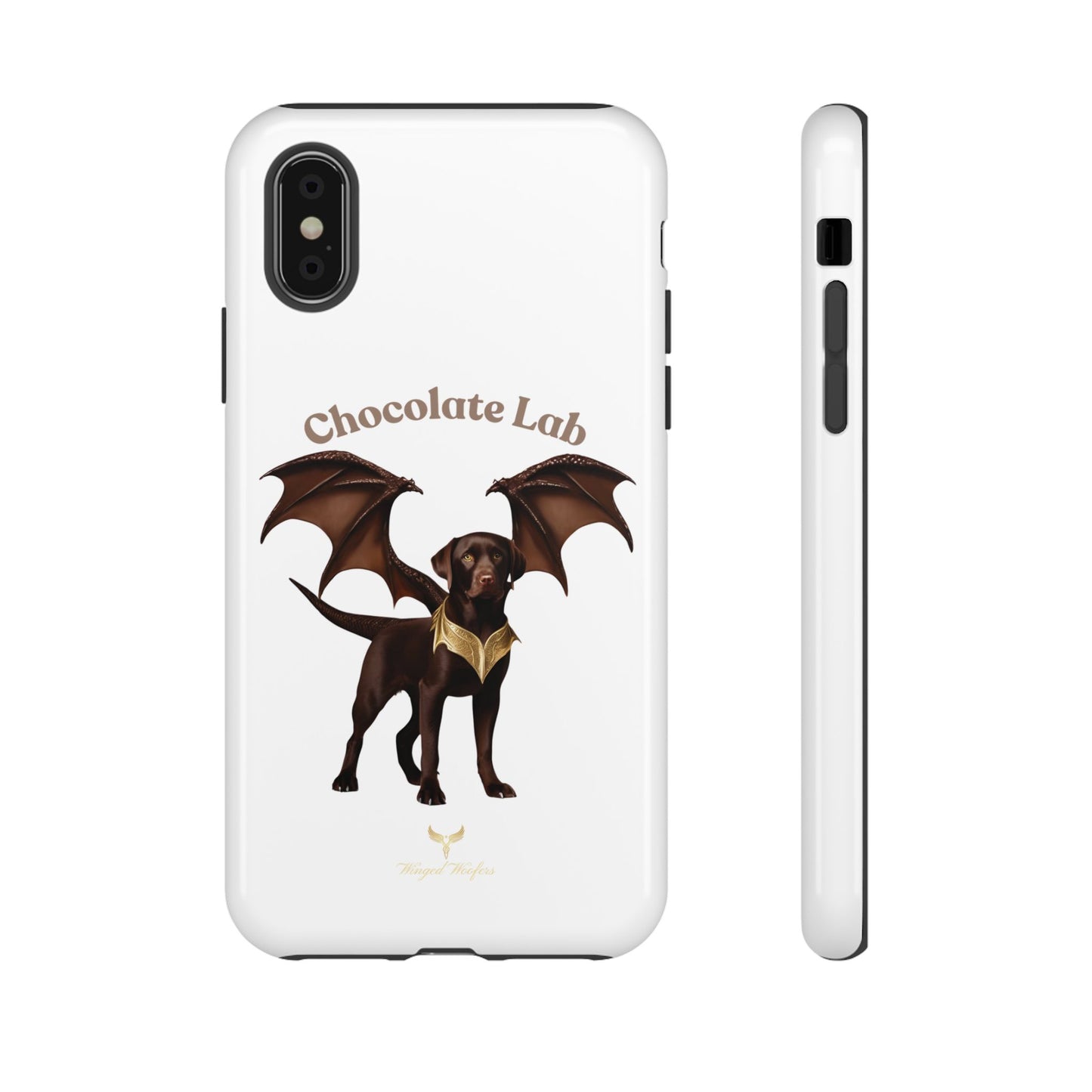 Chocolate Lab Dragon Phone Case - Tough & Stylish for Dog Lovers