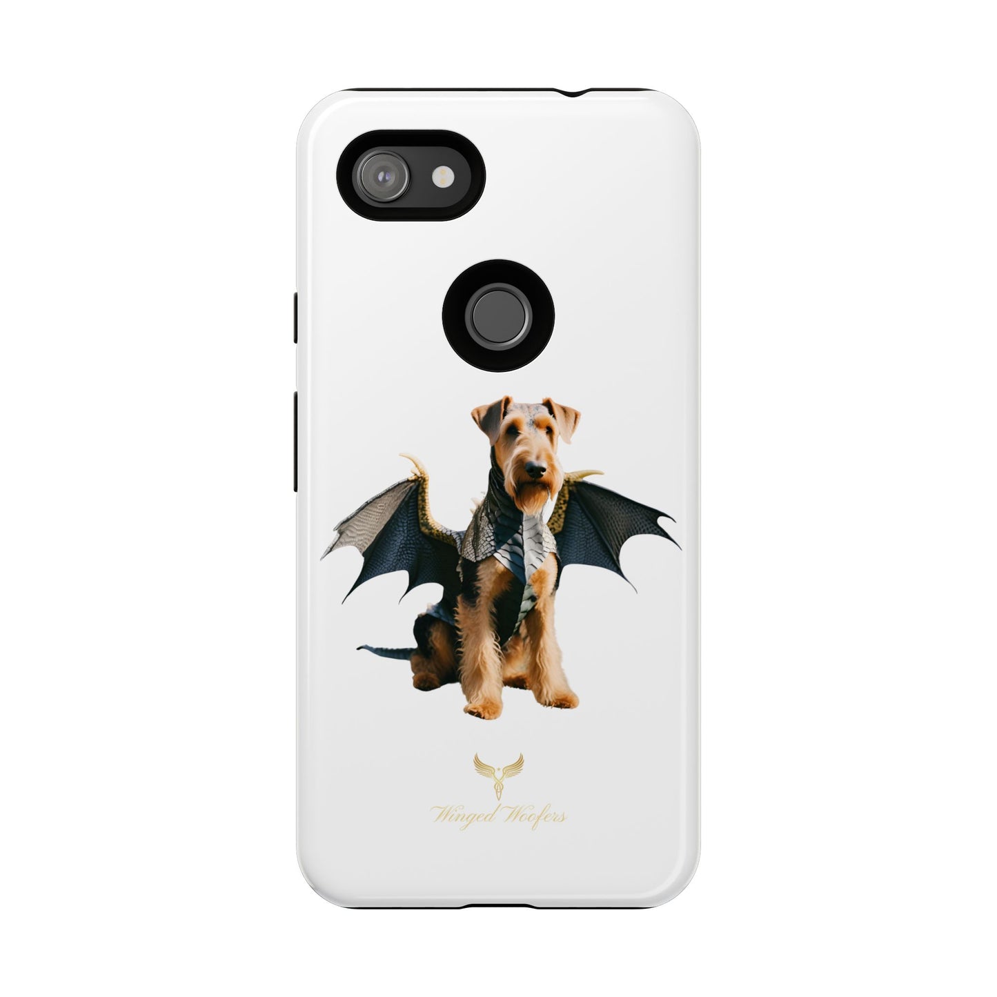 Cool Dragon Airedale Terrier Dog Phone Case - Tough Cases for Pet Lovers