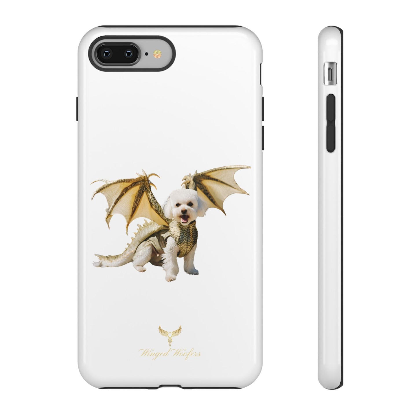 Cute Dragon Bichon Frisé Dog Phone Case - Tough and Stylish Pet-Themed Cover