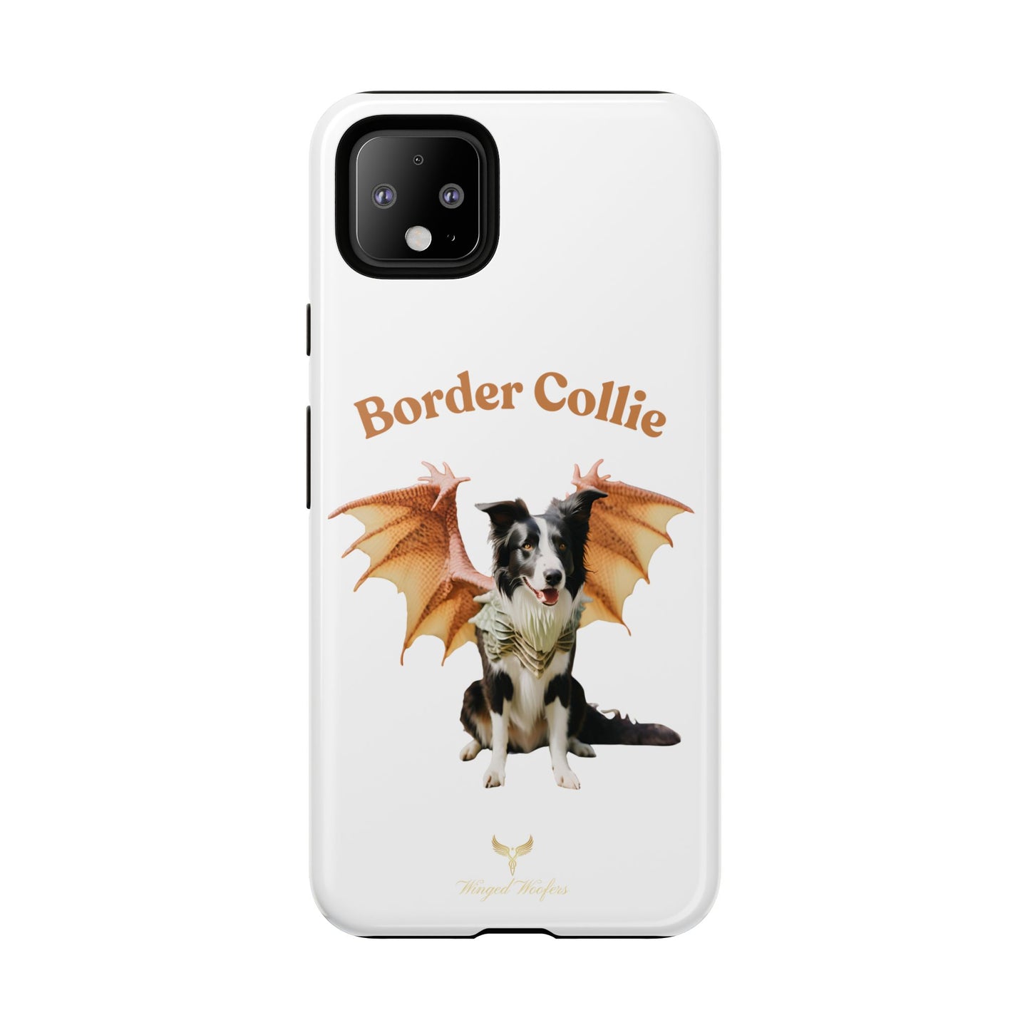 Border Collie Dragon Phone Case - Tough Cases for Dog Lovers