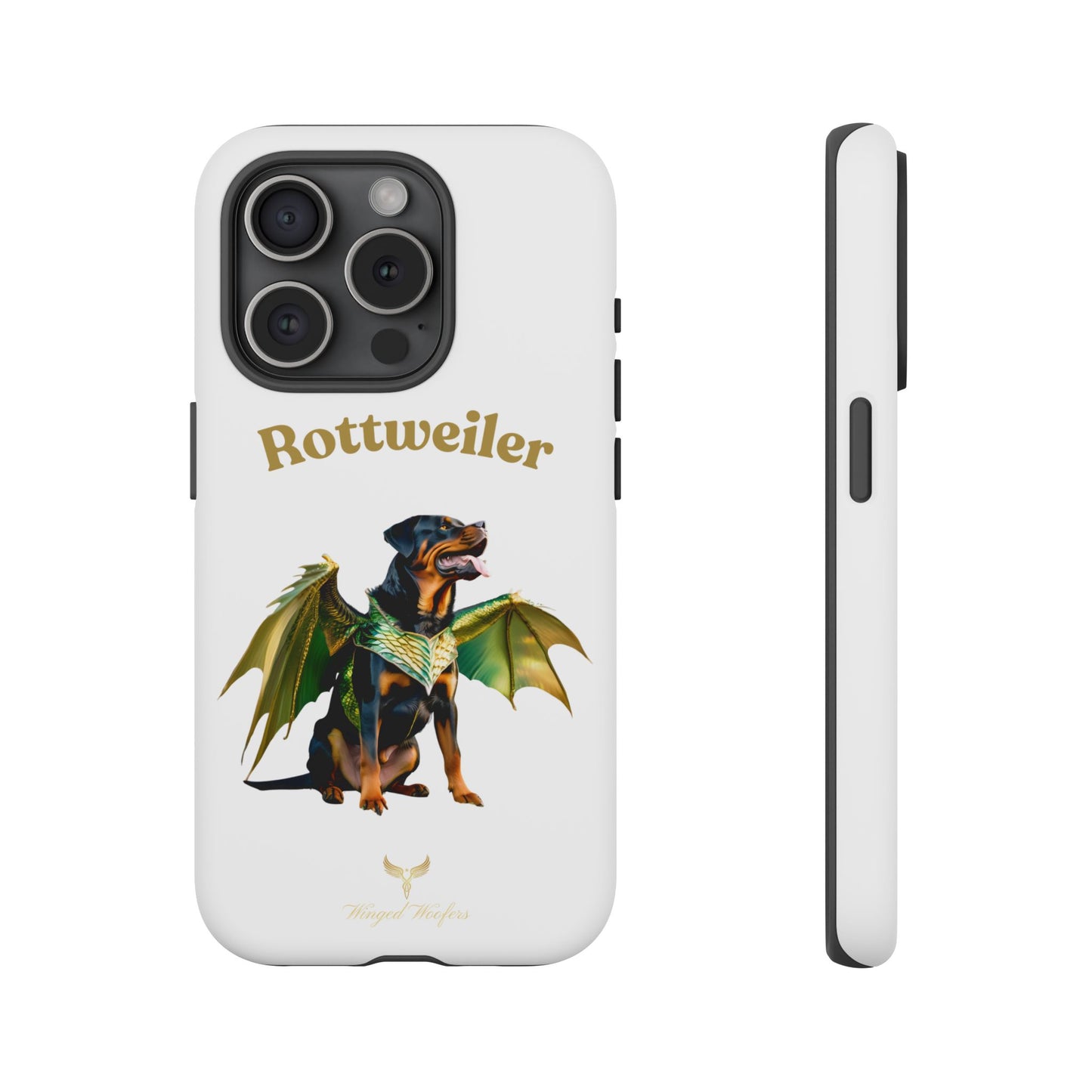 Rottweiler Dragon Wings Phone Case - Tough Cases for Dog Lovers