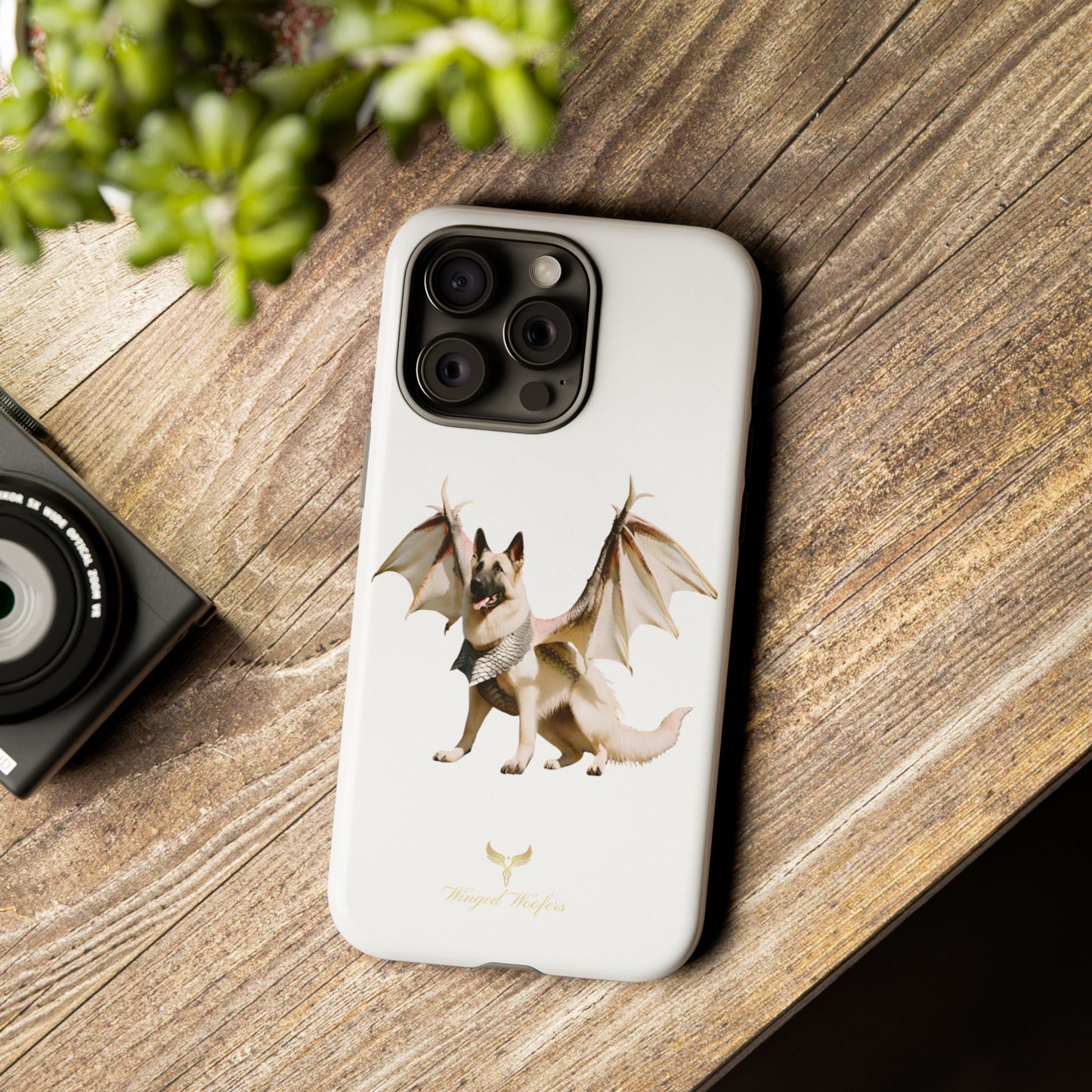 Magical White German Shepherd Dragon Dog Phone Case - Tough, Stylish Protection