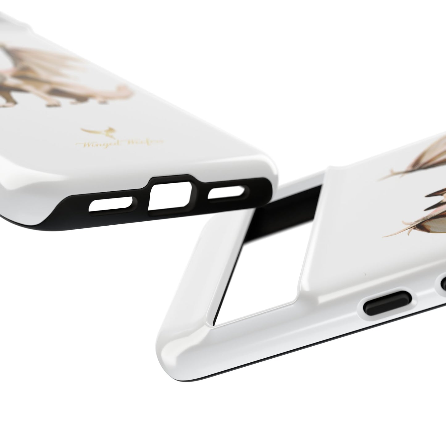 Magical White German Shepherd Dragon Dog Phone Case - Tough, Stylish Protection