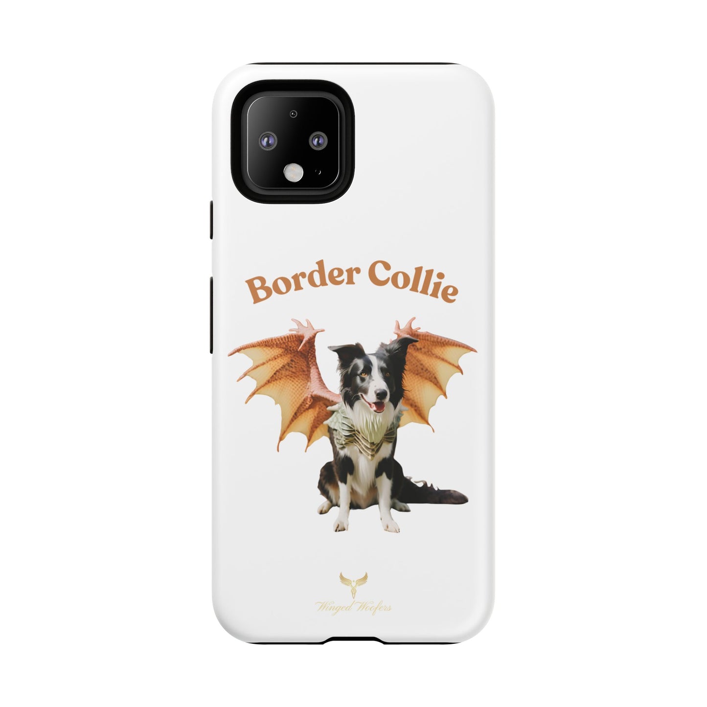 Border Collie Dragon Phone Case - Tough Cases for Dog Lovers