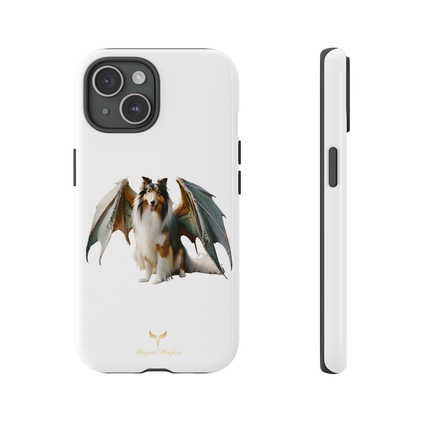 Majestic Dragon Wing Rough Collie Dog Phone Case - Tough Cases for Pet Lovers