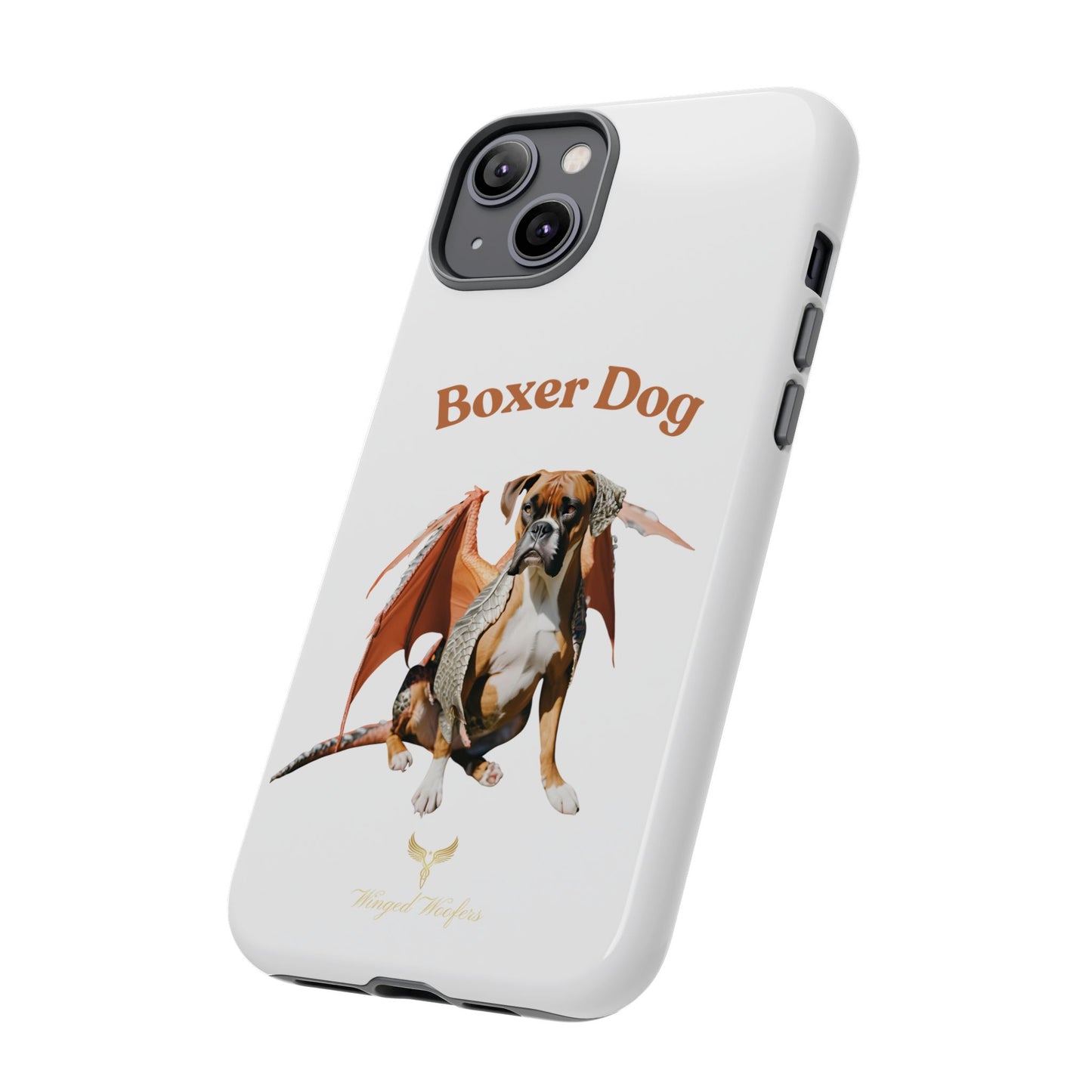 Boxer Dog Dragon Art Phone Case - Tough Cases