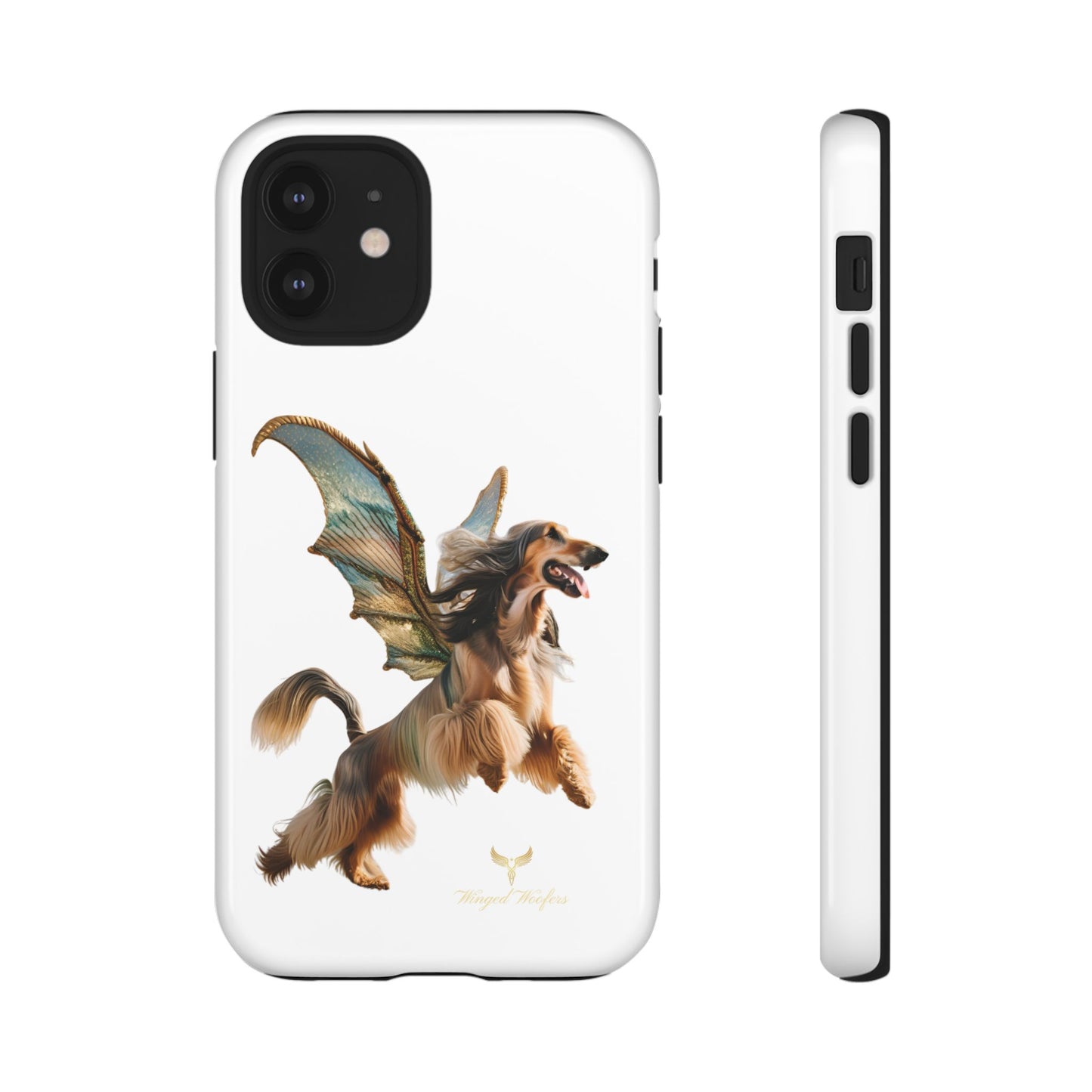 Magical Afghan Hound Dog Phone Case - Tough Cases with Winged Design